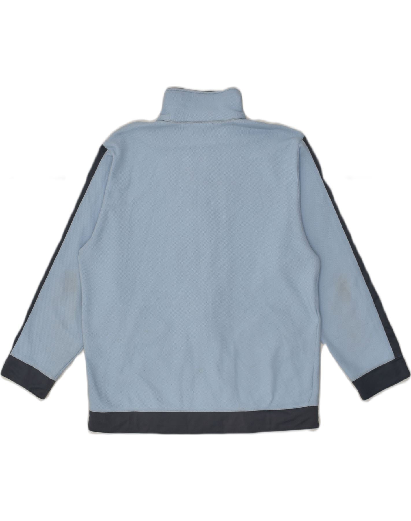 LOTTO Mens Tracksuit Top Jacket Large Blue Colourblock Polyester | Vintage Lotto | Thrift | Second-Hand Lotto | Used Clothing | Messina Hembry