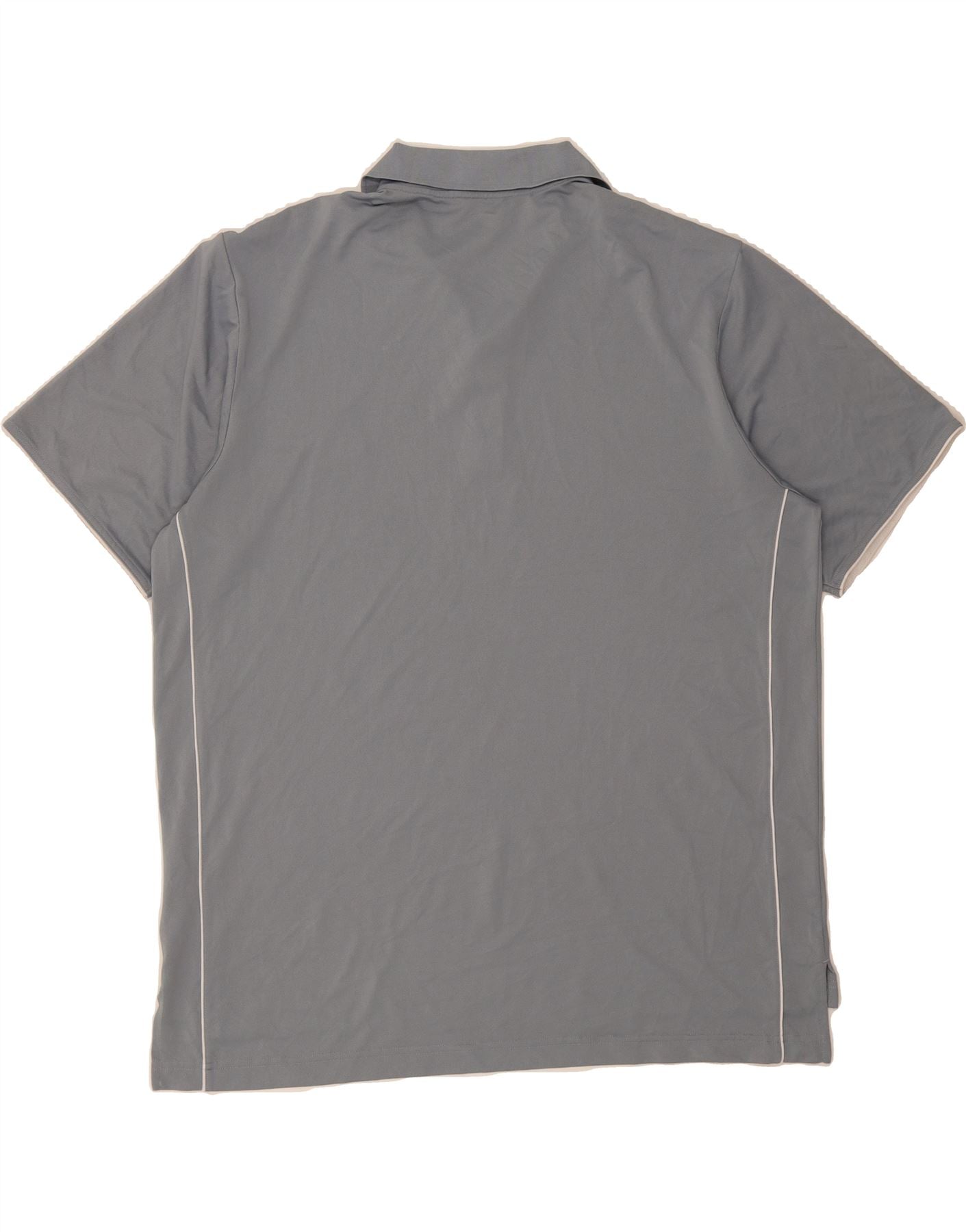 ADIDAS Mens Polo Shirt 2XL Grey Polyester Vintage Adidas and Second-Hand Adidas from Messina Hembry