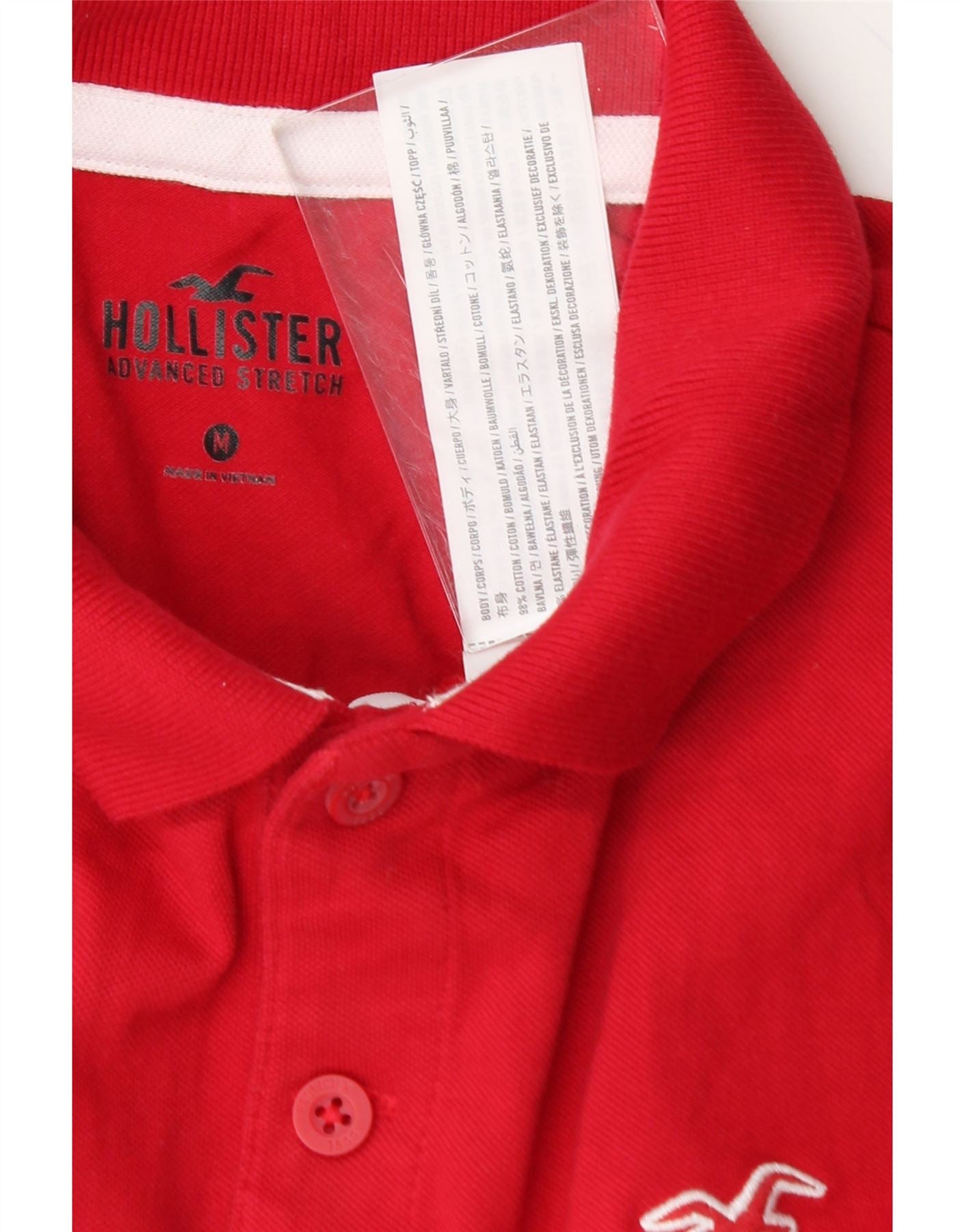 HOLLISTER Mens Polo Shirt Medium Pink Cotton Vintage Hollister and Second-Hand Hollister from Messina Hembry