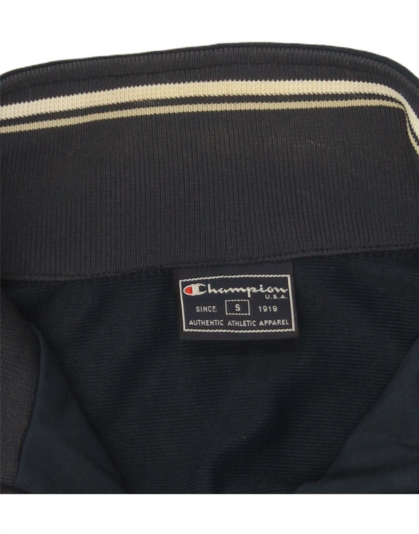 CHAMPION Mens Tracksuit Top Jacket Small Navy Blue Vintage Champion and Second-Hand Champion from Messina Hembry