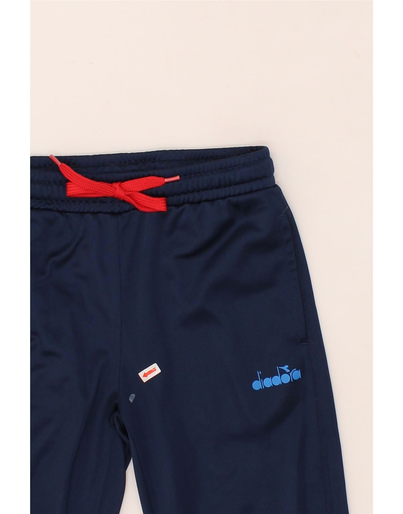 DIADORA Girls Tracksuit Trousers Joggers 9-10 Years Large Navy Blue Vintage Diadora and Second-Hand Diadora from Messina Hembry