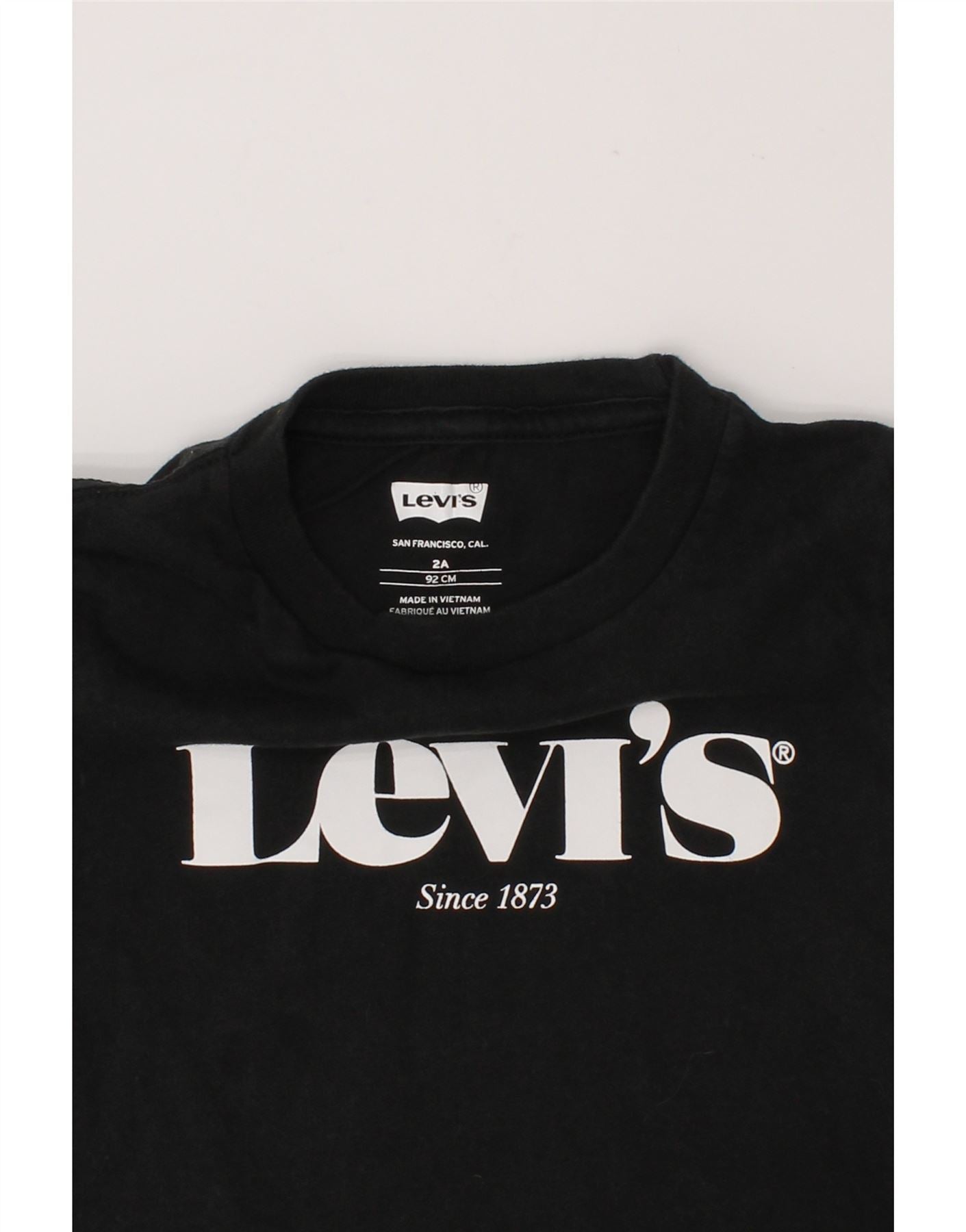 LEVI'S Baby Boys Graphic T-Shirt Top 18-24 Months Black Vintage Levi's and Second-Hand Levi's from Messina Hembry