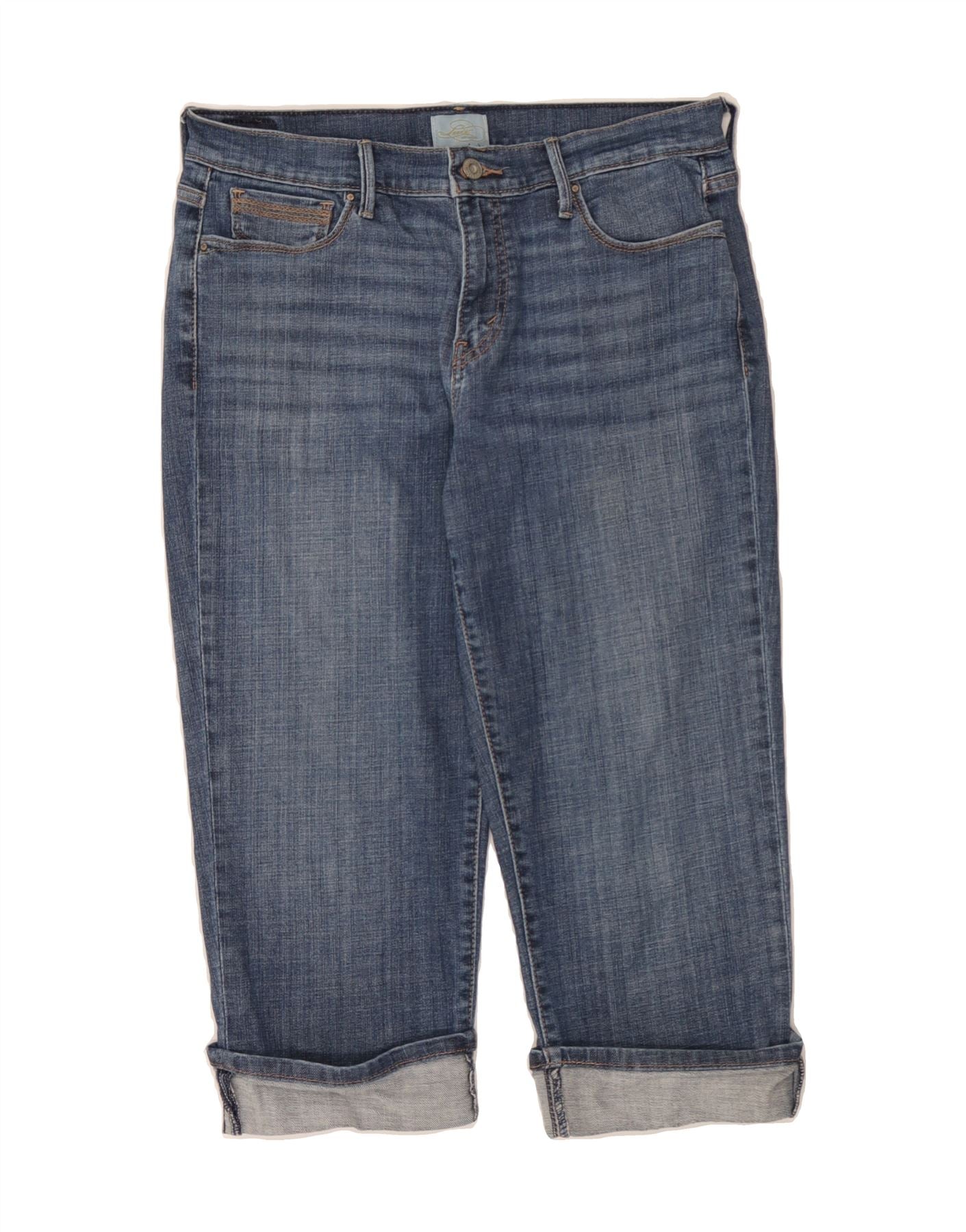 LEVI'S Womens Capri Jeans US 8 Medium W32 L20 Blue Cotton Vintage Levi's and Second-Hand Levi's from Messina Hembry