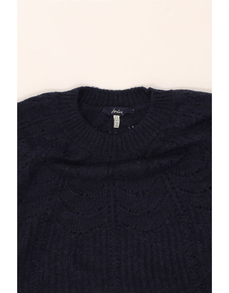 JOULES Womens Crew Neck Jumper Sweater UK 8 Small Navy Blue Acrylic | Vintage Joules | Thrift | Second-Hand Joules | Used Clothing | Messina Hembry 