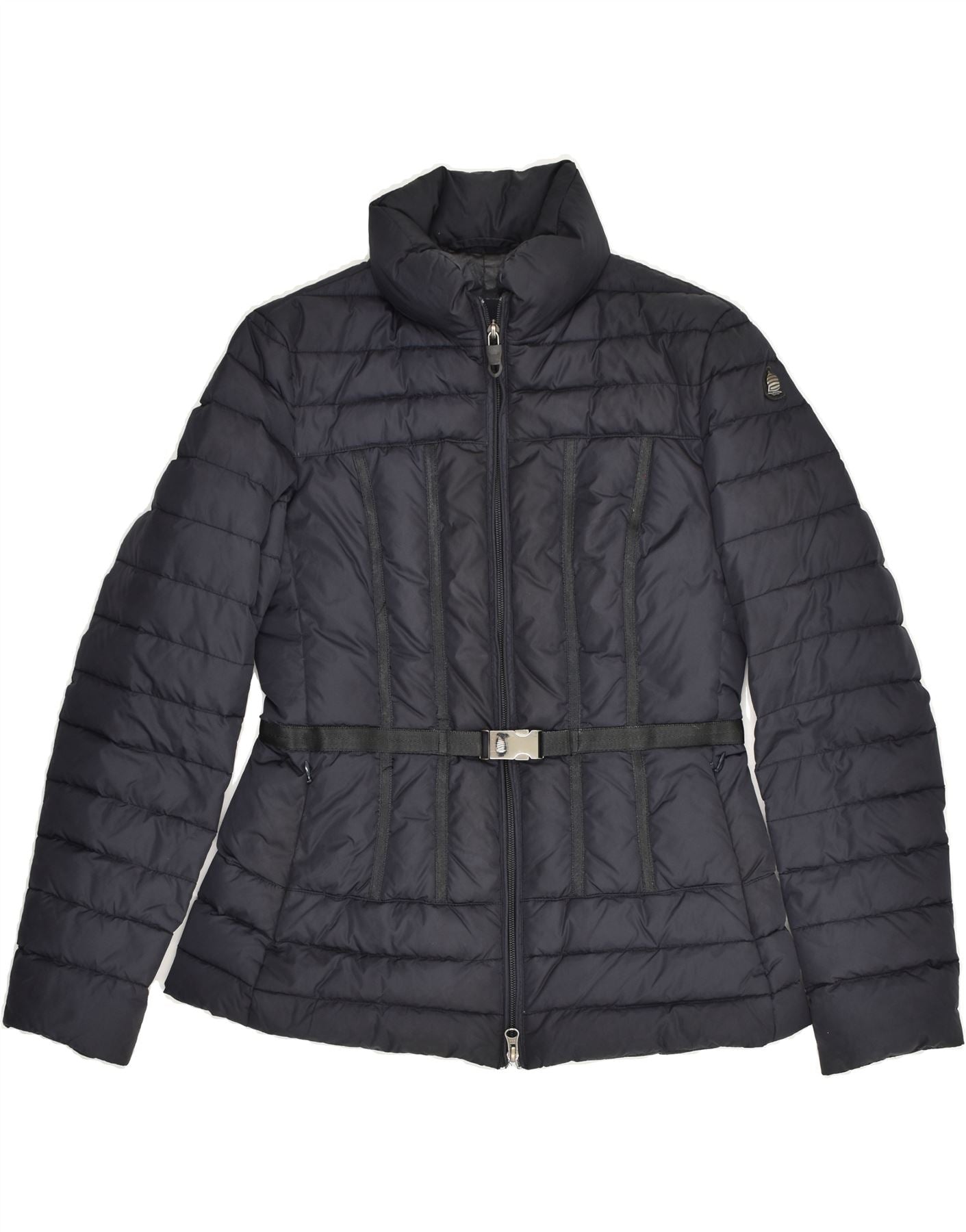 MARINA YACHTING Womens Padded Jacket IT 44 Medium Navy Blue Polyamide | Vintage Marina Yachting | Thrift | Second-Hand Marina Yachting | Used Clothing | Messina Hembry