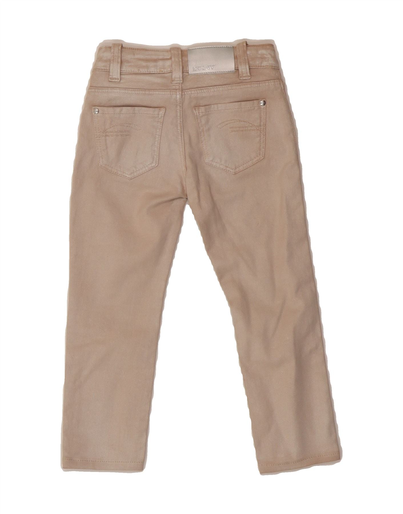 DKNY Girls Straight Jeans 4-5 Years W20 L16 Beige Vintage Dkny and Second-Hand Dkny from Messina Hembry
