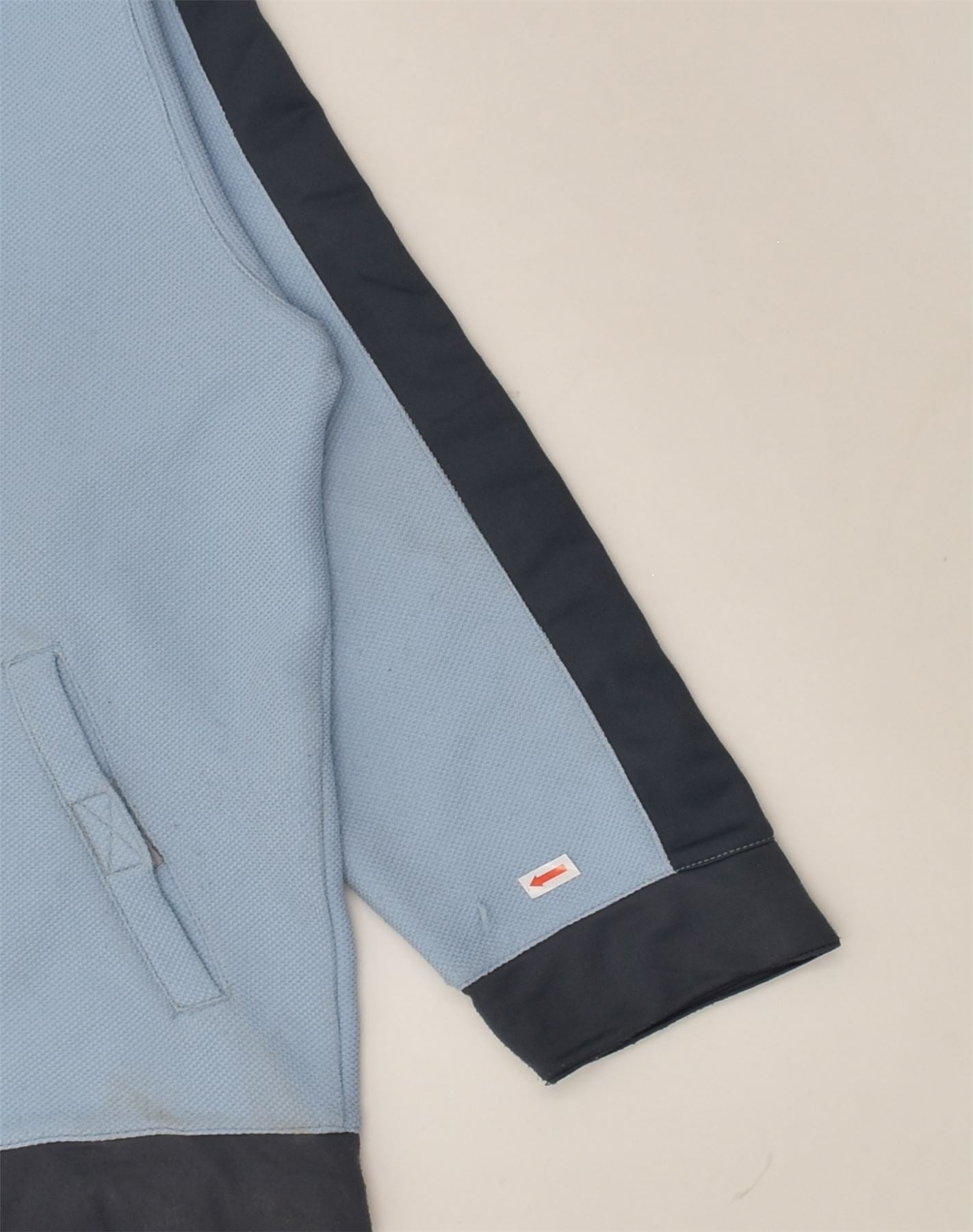 LOTTO Mens Tracksuit Top Jacket Large Blue Colourblock Polyester | Vintage Lotto | Thrift | Second-Hand Lotto | Used Clothing | Messina Hembry