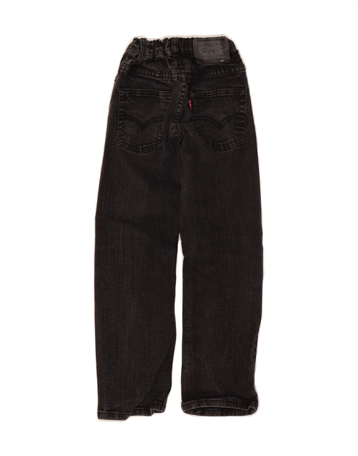 LEVI'S Boys Straight Jeans 5-6 Years W20 L20 Black Cotton Vintage Levi's and Second-Hand Levi's from Messina Hembry