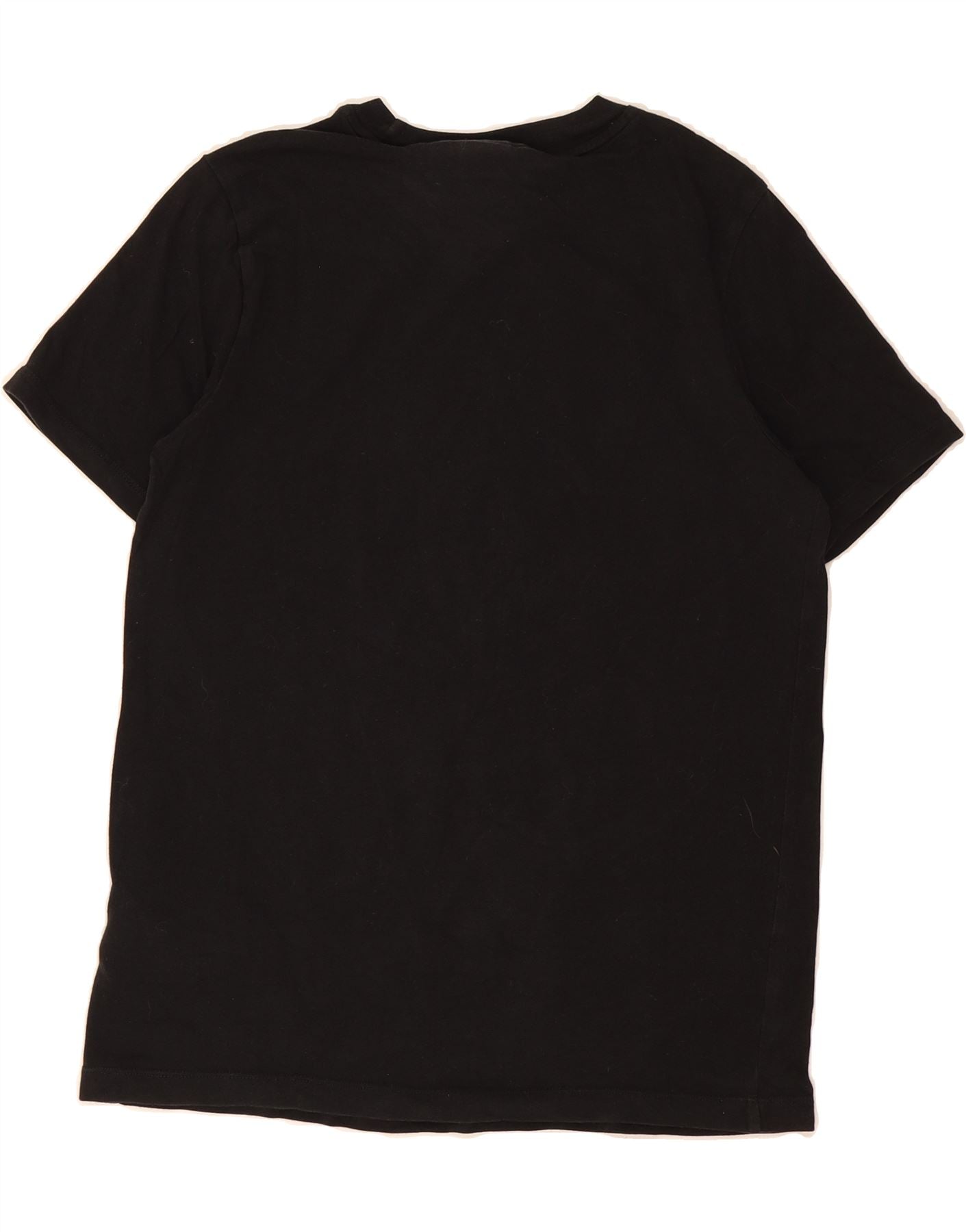 ADIDAS Womens Graphic T-Shirt Top UK 14 Large Black Cotton Vintage Adidas and Second-Hand Adidas from Messina Hembry