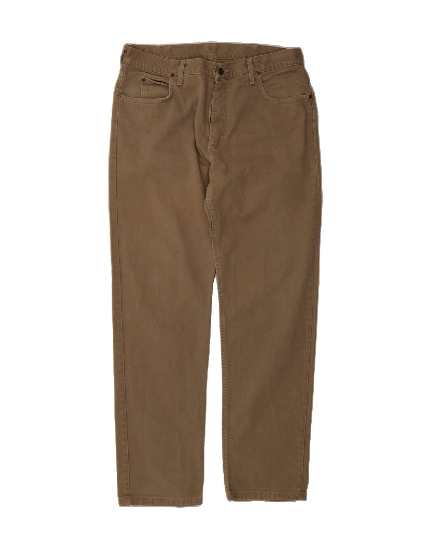 LEE Mens Straight Casual Trousers W38 L34 Brown Cotton Vintage Lee and Second-Hand Lee from Messina Hembry