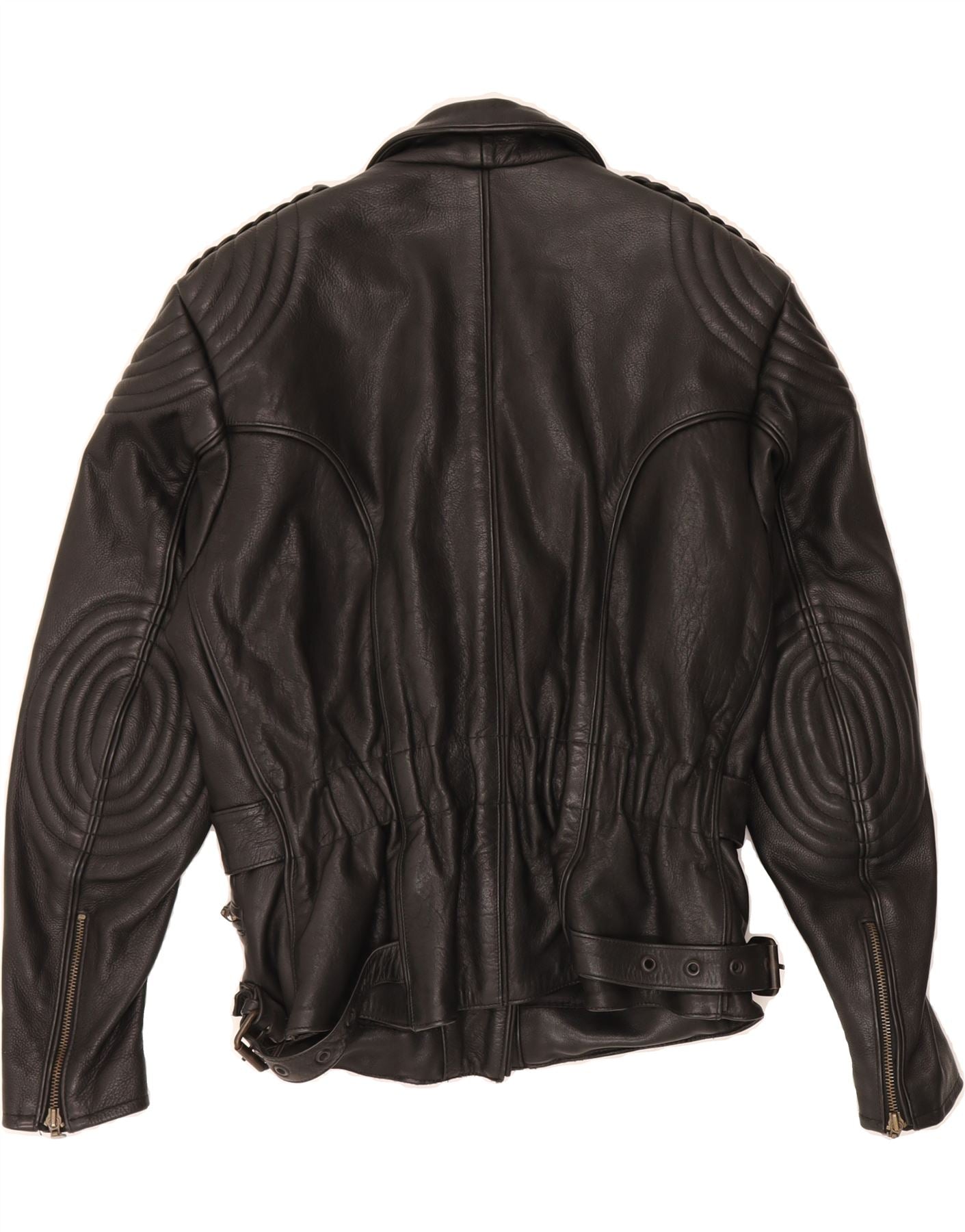 RICHA Womens Motorcycle Leather Jacket EU 42 Large Black Leather Vintage Richa and Second-Hand Richa from Messina Hembry