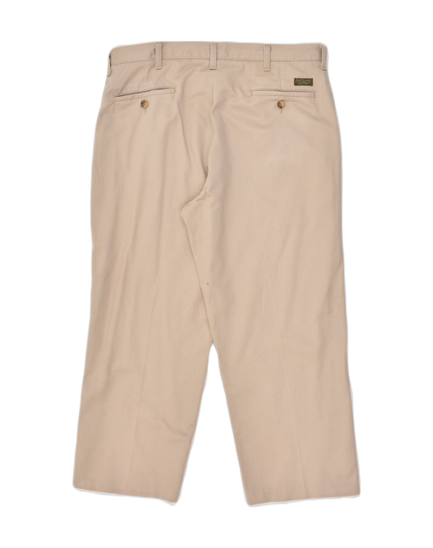 LEE Mens Slim Chino Trousers W36 L25 Beige Cotton | Vintage Lee | Thrift | Second-Hand Lee | Used Clothing | Messina Hembry