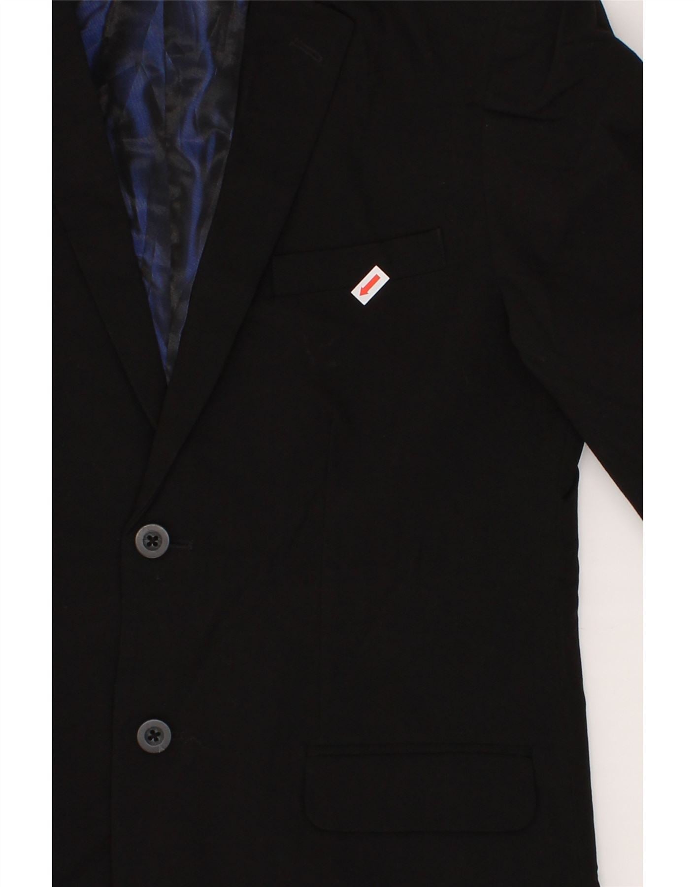IZOD Boys 2 Button Blazer Jacket 15-16 Years Black Polyester Vintage Izod and Second-Hand Izod from Messina Hembry