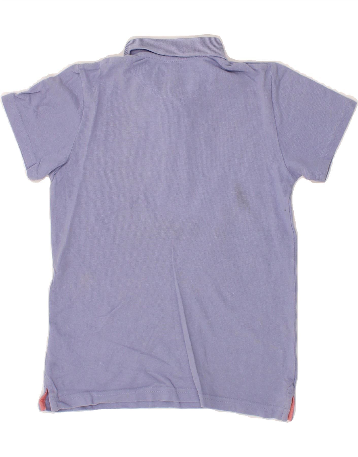 LYLE & SCOTT Boys Polo Shirt 7-8 Years Purple Cotton Vintage Lyle & Scott and Second-Hand Lyle & Scott from Messina Hembry