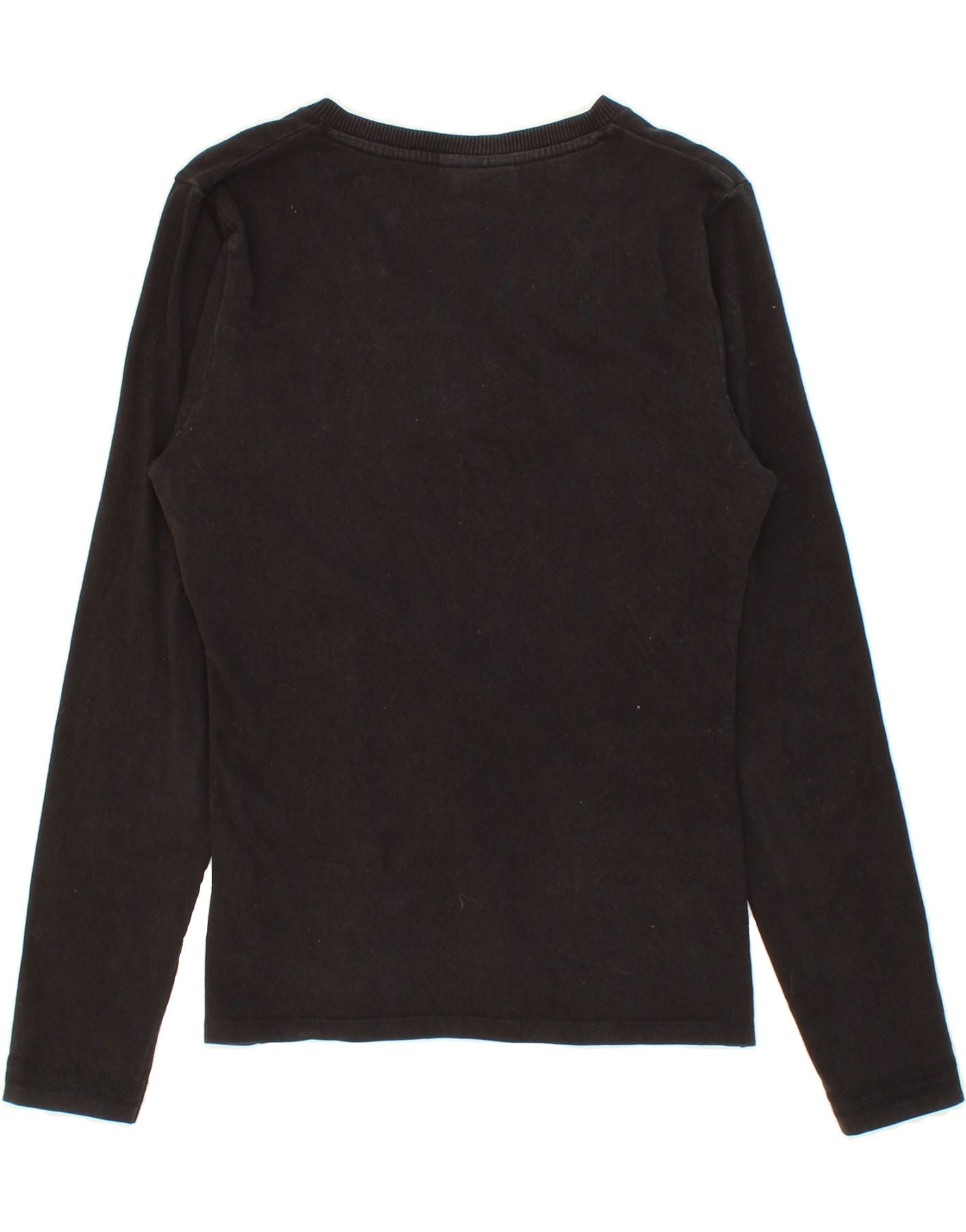 ELLESSE Womens Top Long Sleeve UK 12 Medium Black Vintage Ellesse and Second-Hand Ellesse from Messina Hembry