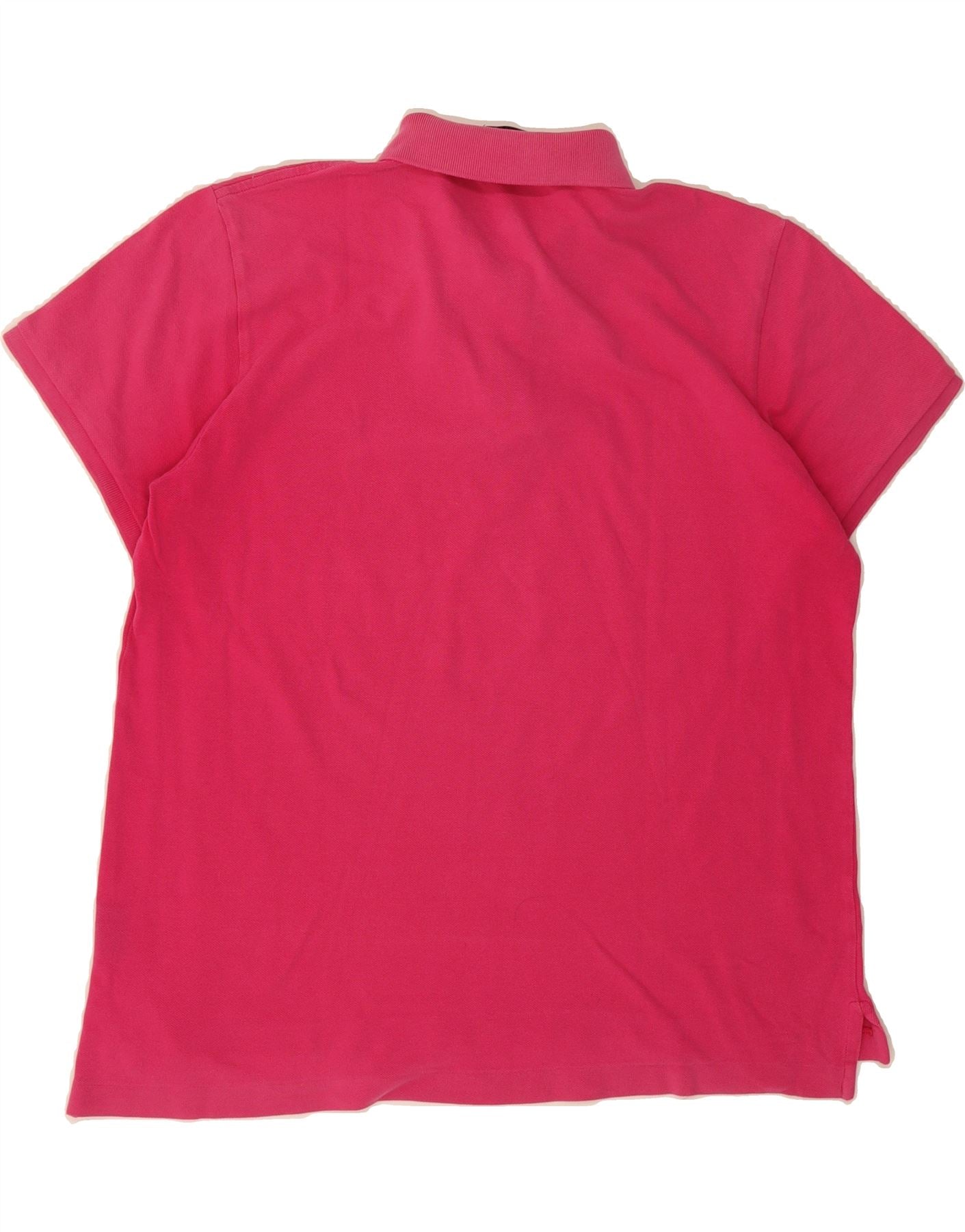 RALPH LAUREN Womens Classic Fit Polo Shirt UK 18 XL Pink Cotton Vintage Ralph Lauren and Second-Hand Ralph Lauren from Messina Hembry