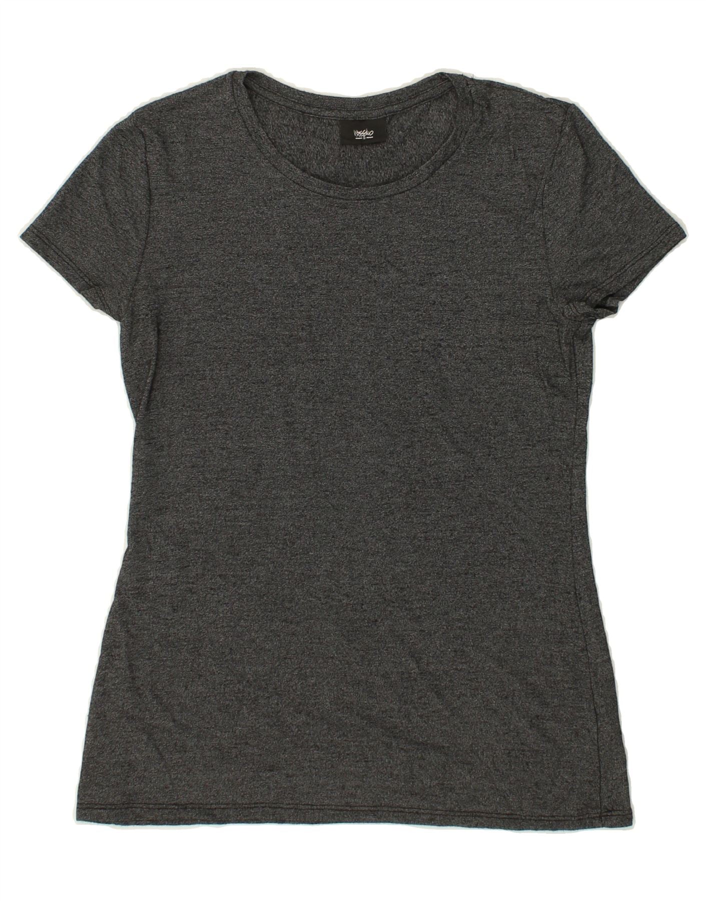 MOSSIMO Womens T-Shirt Top UK 12 Medium Grey Rayon Vintage Mossimo and Second-Hand Mossimo from Messina Hembry