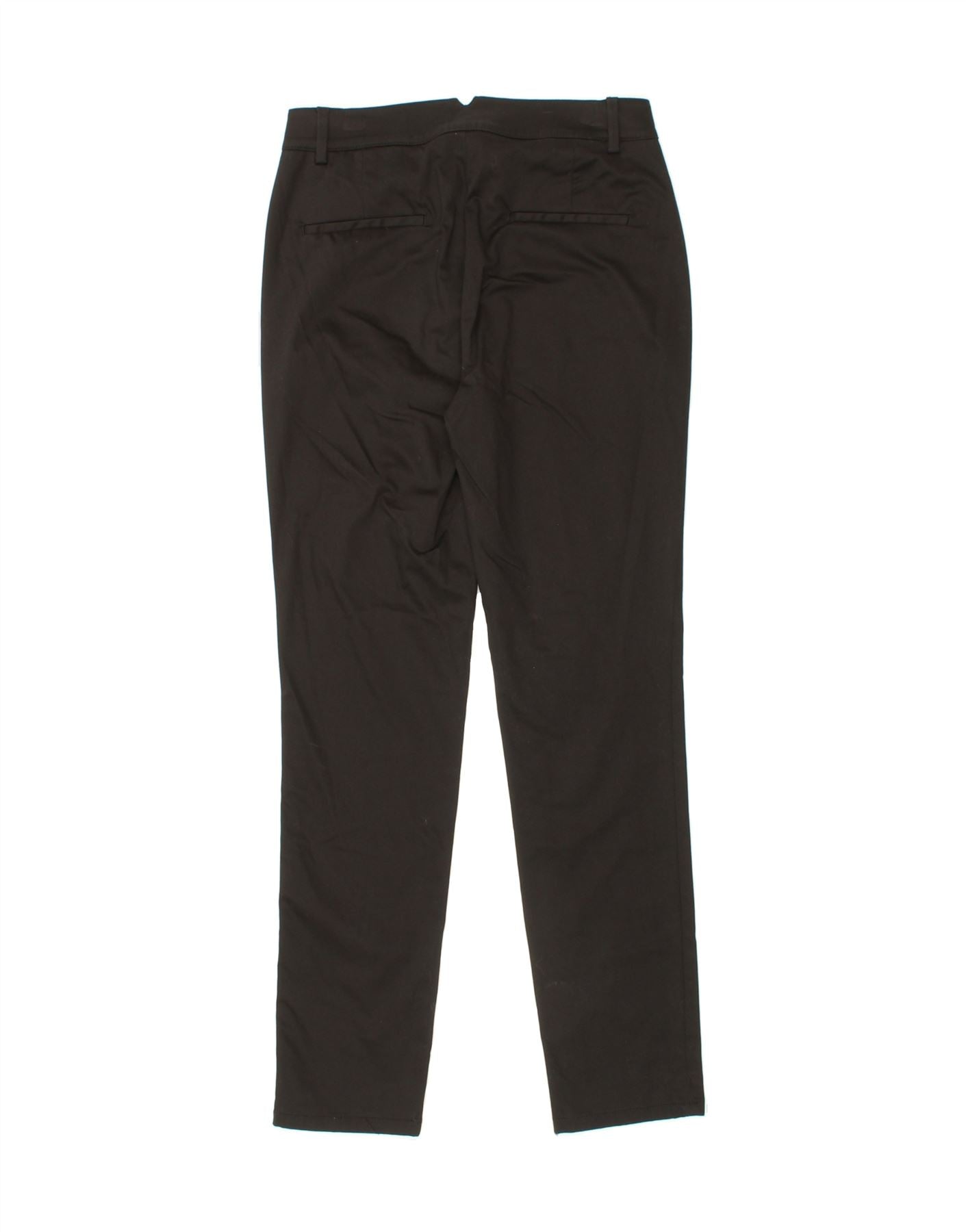 MASSIMO DUTTI Womens Slim Chino Trousers EU 36 XS W26 L29  Black Cotton Vintage Massimo Dutti and Second-Hand Massimo Dutti from Messina Hembry