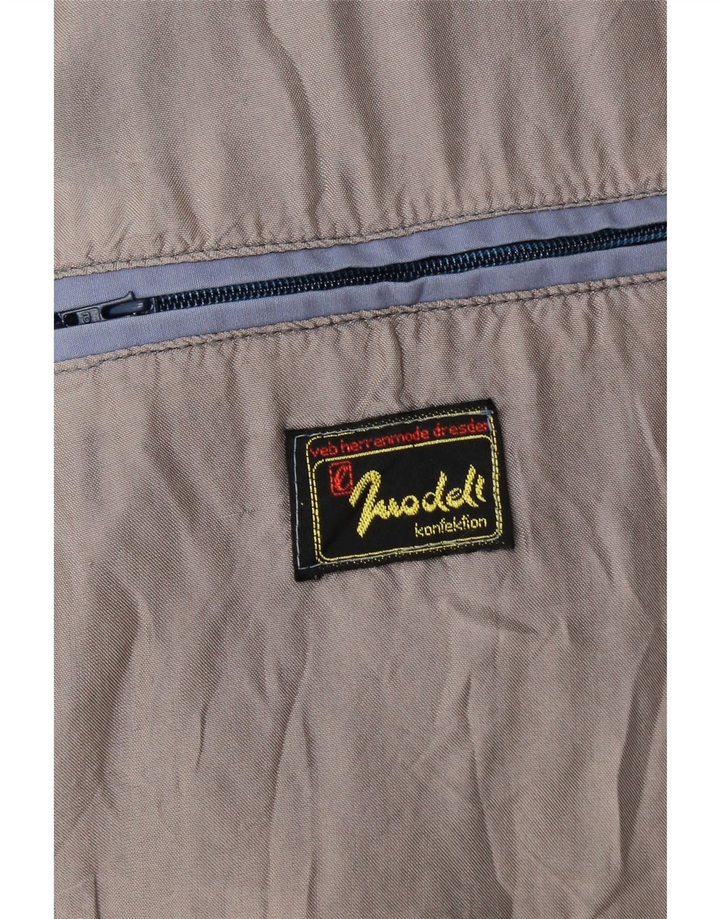 VINTAGE Mens Bomber Jacket UK 42 XL Blue Vintage Vintage and Second-Hand Vintage from Messina Hembry