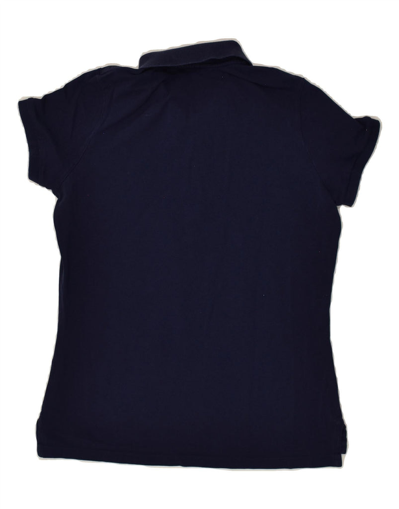 GANT Womens Polo Shirt UK 14 Medium Navy Blue Cotton | Vintage Gant | Thrift | Second-Hand Gant | Used Clothing | Messina Hembry 
