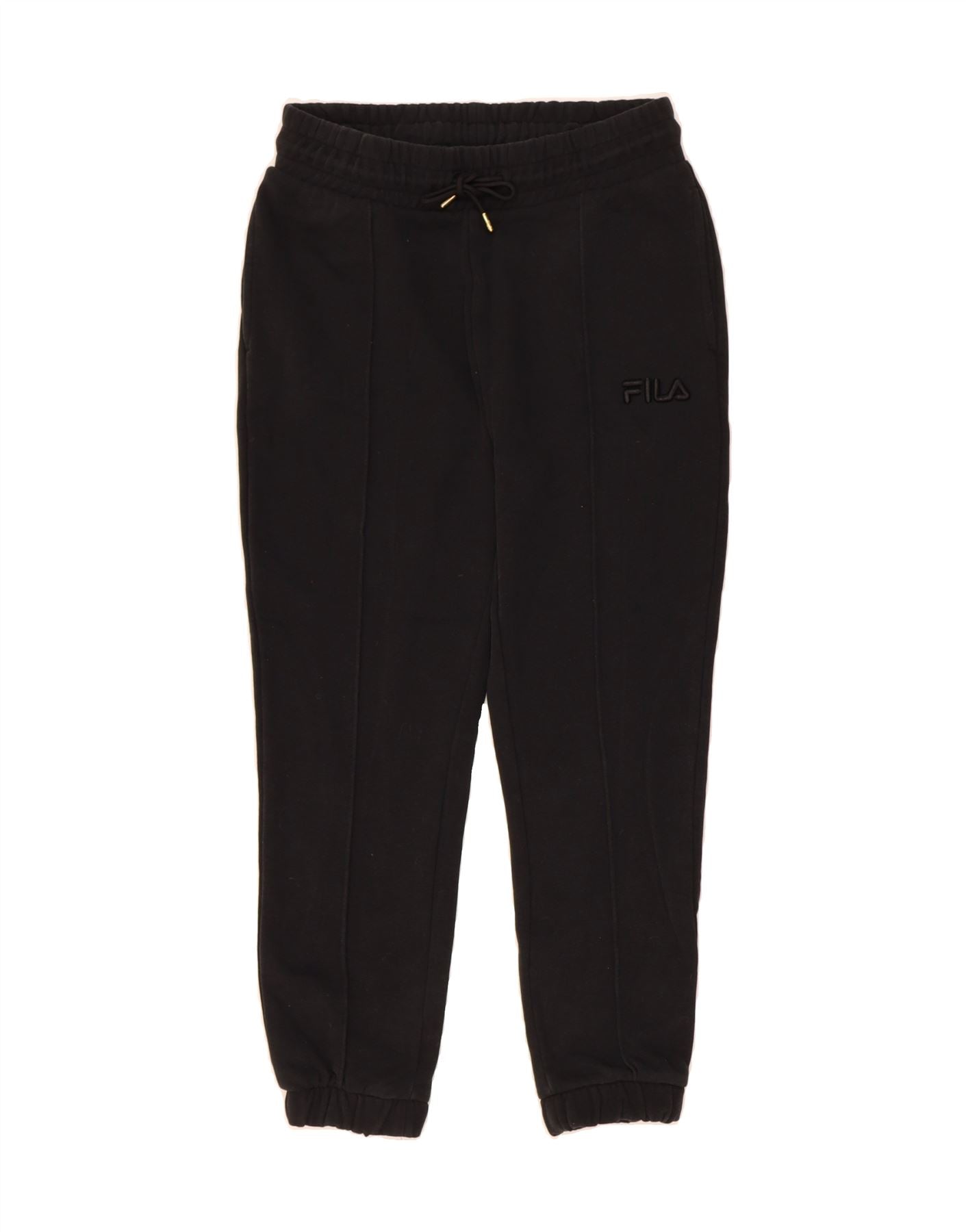 FILA Womens Tracksuit Trousers Joggers UK 6 XS  Black Cotton Vintage Fila and Second-Hand Fila from Messina Hembry