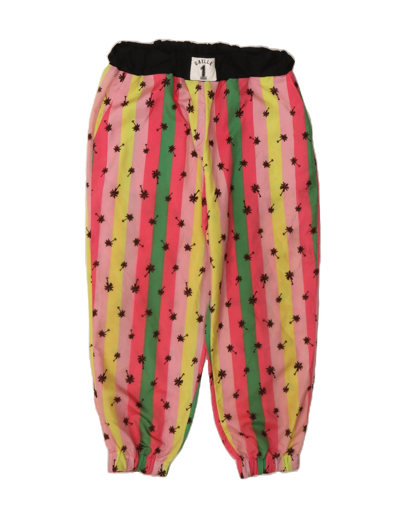 GAELLE Womens Tracksuit Trousers Joggers UK 6 XS  Multicoloured Striped Vintage Gaelle and Second-Hand Gaelle from Messina Hembry