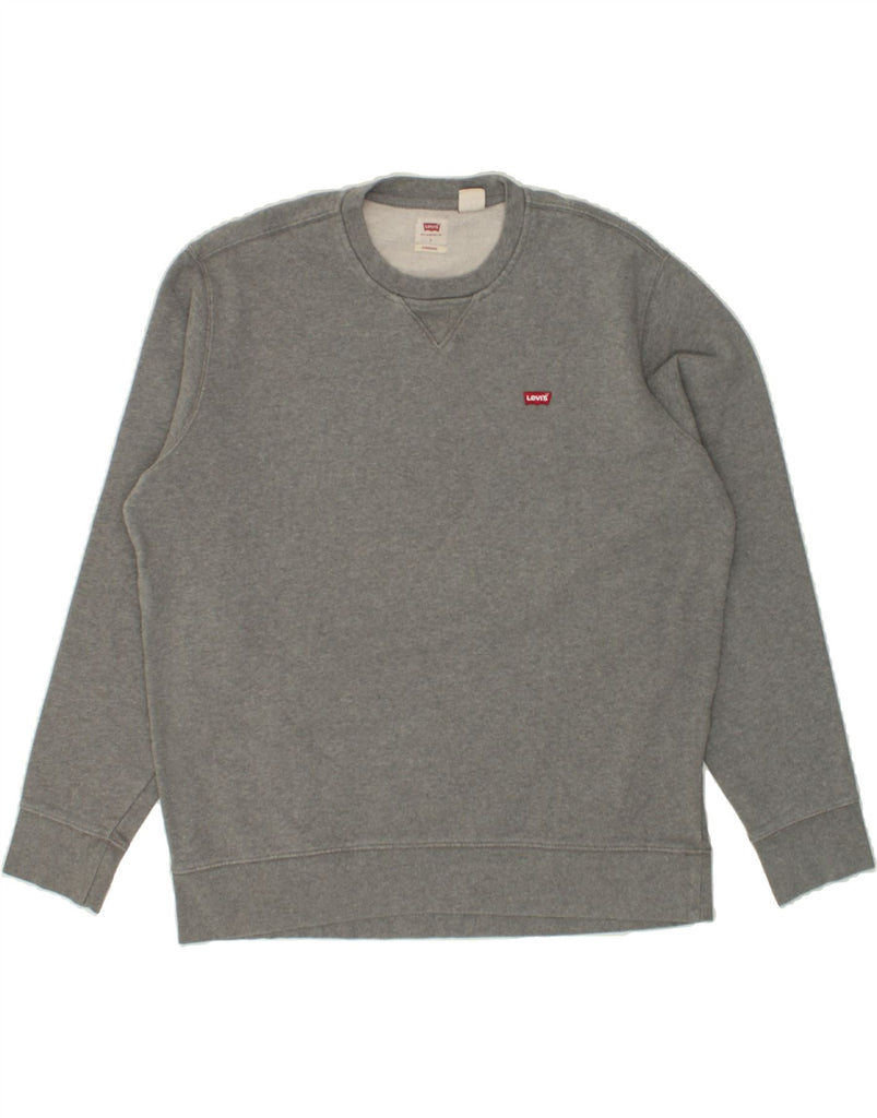 LEVI'S Mens Sweatshirt Jumper Large Grey Cotton | Vintage Levi's | Thrift | Second-Hand Levi's | Used Clothing | Messina Hembry 