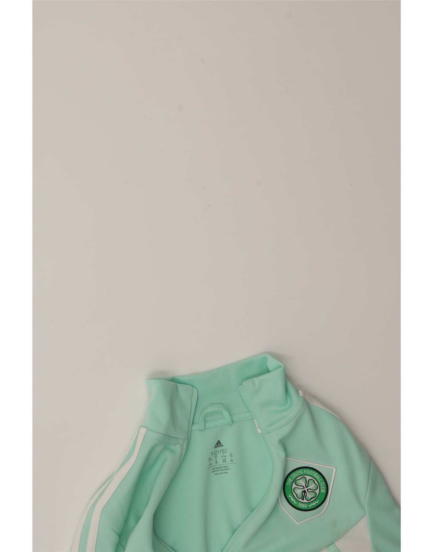 ADIDAS Boys Tracksuit Top Jacket 11-12 Years Turquoise Polyester Vintage Adidas and Second-Hand Adidas from Messina Hembry