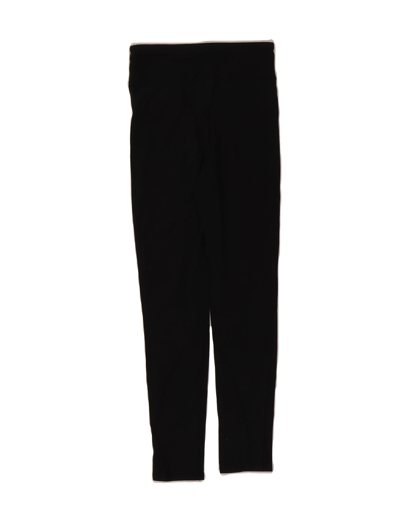NIKE Girls Tight Fit Leggings 12-13 Years Large Black Cotton Vintage Nike and Second-Hand Nike from Messina Hembry