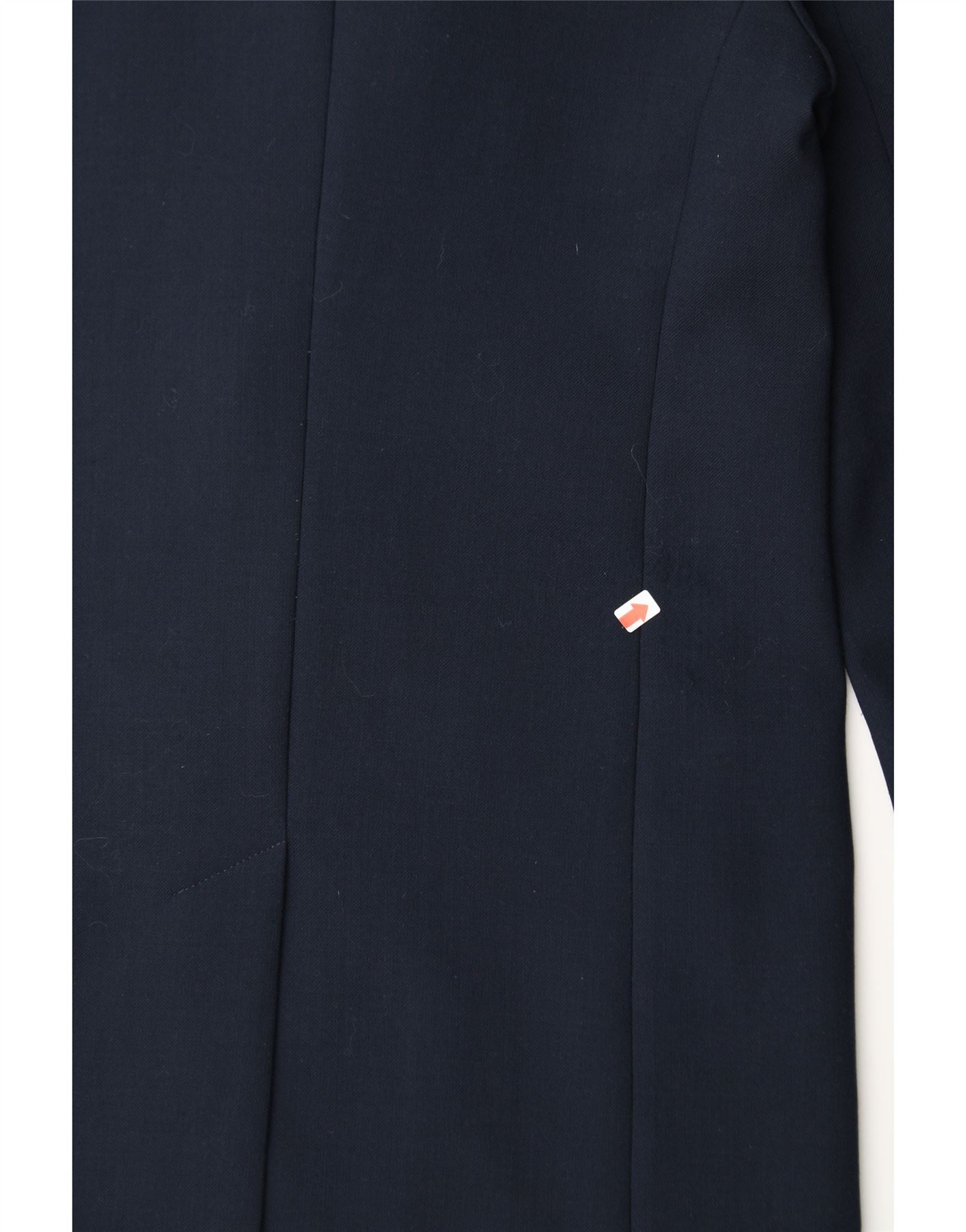 TOMMY HILFIGER Womens Loose Fit Overcoat UK 10 Small Navy Blue Polyester Vintage Tommy Hilfiger and Second-Hand Tommy Hilfiger from Messina Hembry
