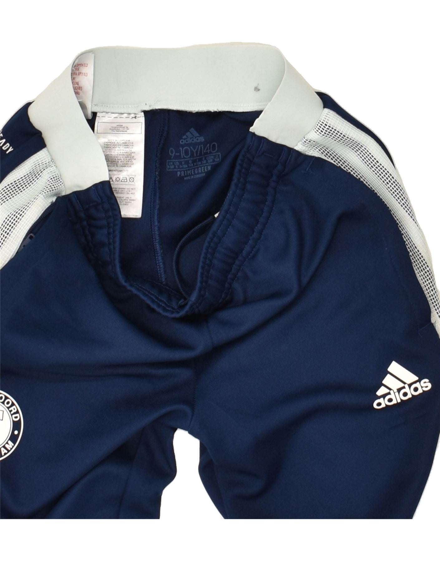 ADIDAS Boys Feyenoord Rotterdam Tracksuit Trousers 9-10 Years Navy Blue | Vintage Adidas | Thrift | Second-Hand Adidas | Used Clothing | Messina Hembry