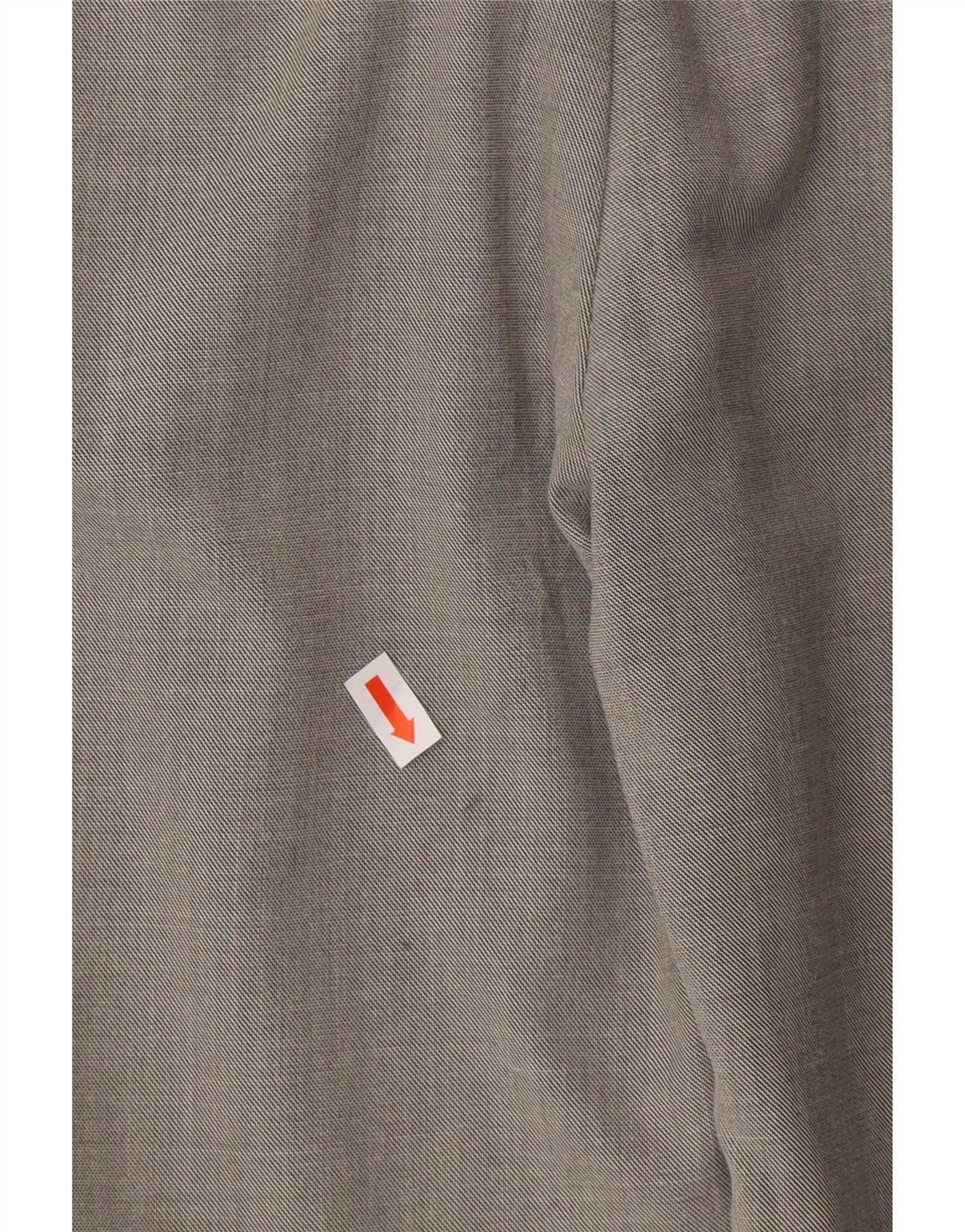 MOSSIMO Womens Stretch Straight Capri Trousers US 10 Large W34 L20 Grey Vintage Mossimo and Second-Hand Mossimo from Messina Hembry