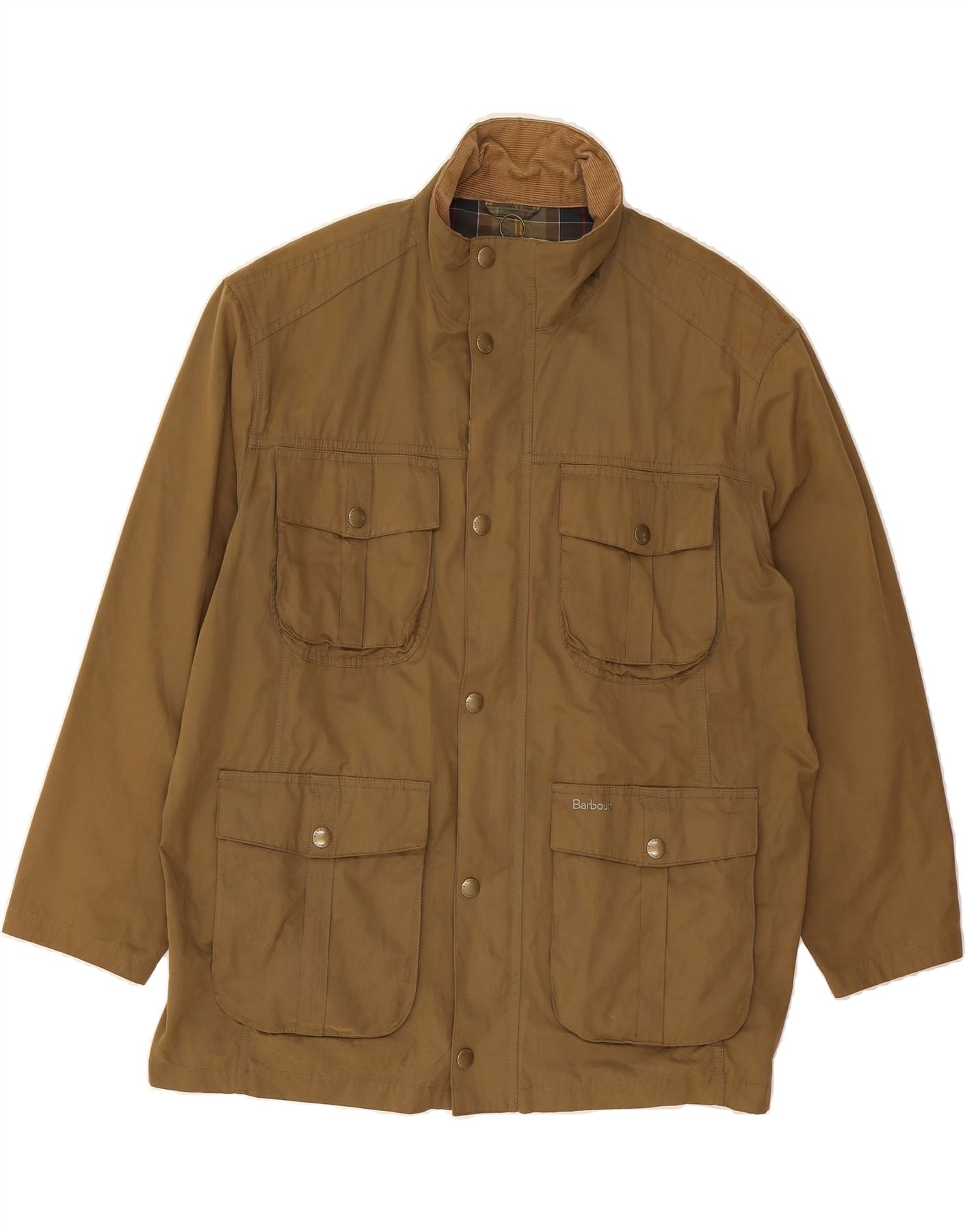 BARBOUR Mens Utility Jacket UK 44 2XL Khaki Polyester Vintage Barbour and Second-Hand Barbour from Messina Hembry