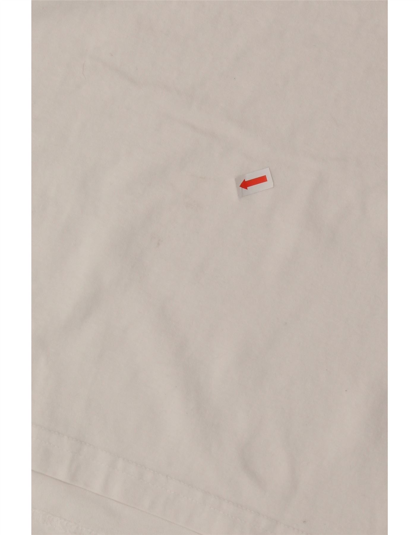 FILA Womens Oversized Graphic T-Shirt Top UK 6 XS White Cotton Vintage Fila and Second-Hand Fila from Messina Hembry