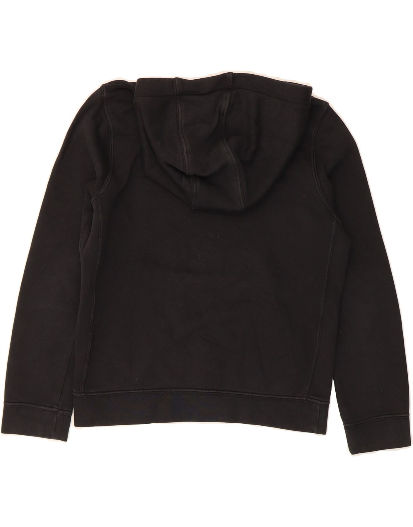 NIKE Boys Graphic Hoodie Jumper 10-11 Years Medium Black Cotton Vintage Nike and Second-Hand Nike from Messina Hembry