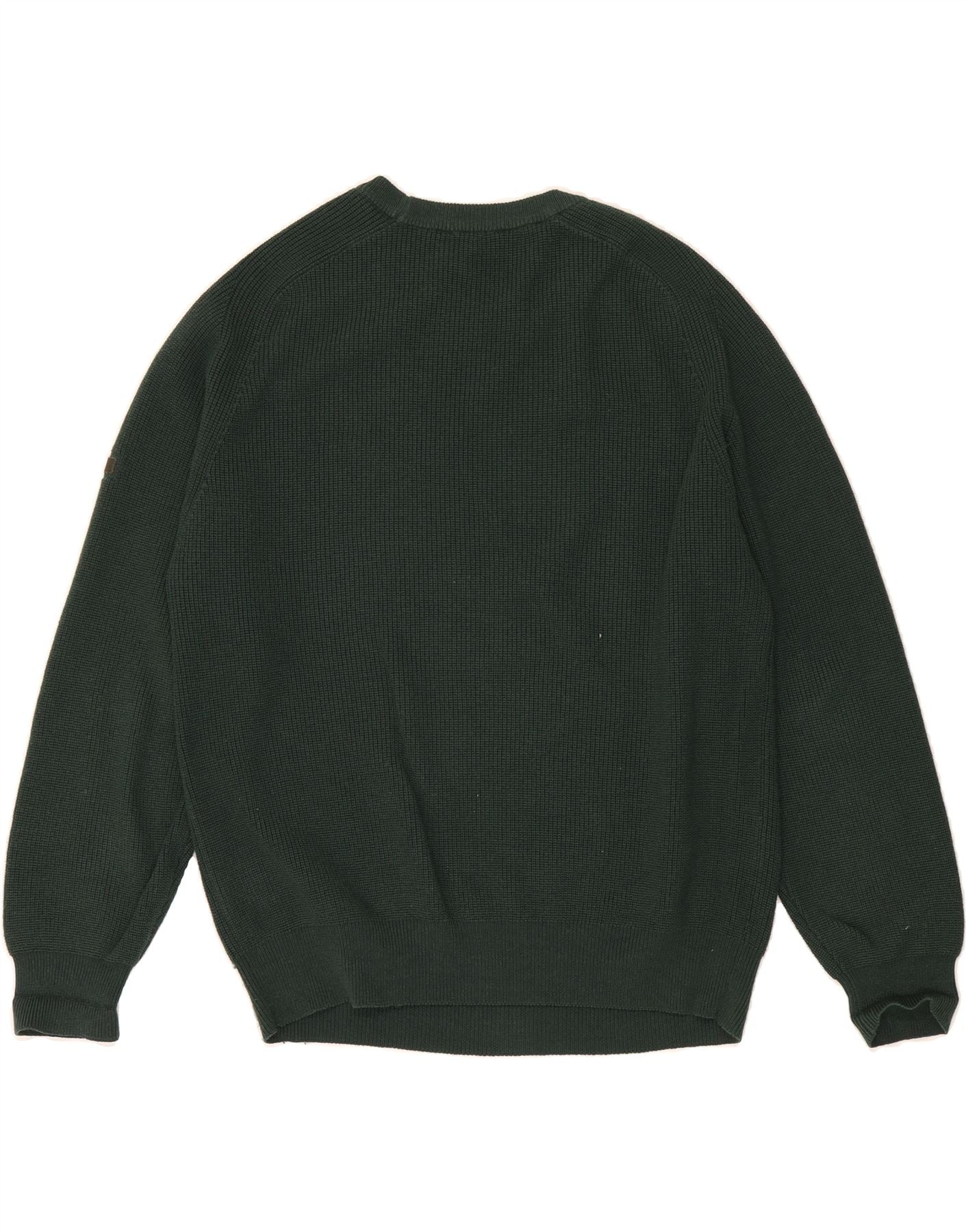 BRAX Mens Boat Neck Jumper Sweater IT 48 Medium Green Wool Vintage Brax and Second-Hand Brax from Messina Hembry