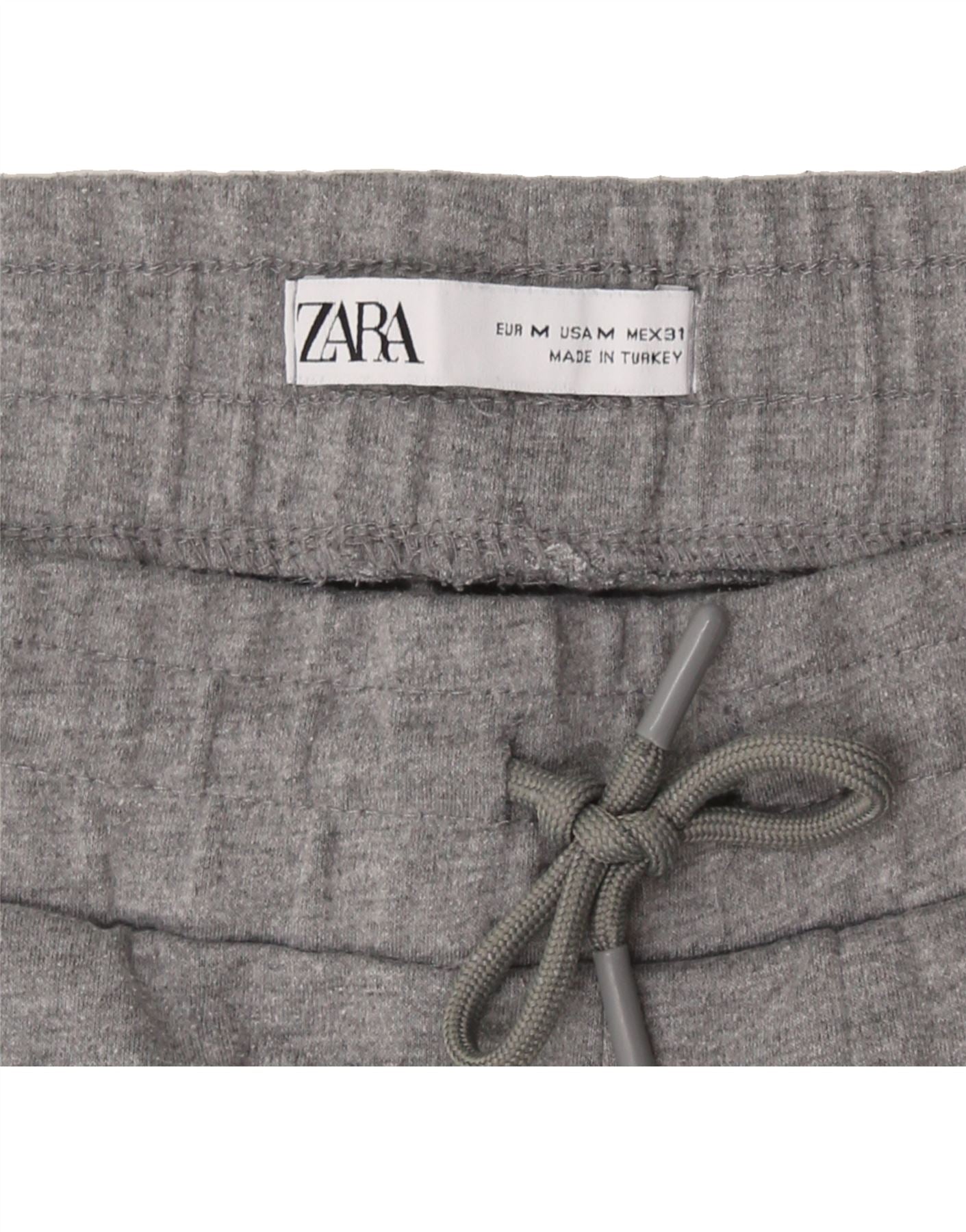 ZARA Mens Tracksuit Trousers Joggers Medium  Grey Vintage Zara and Second-Hand Zara from Messina Hembry