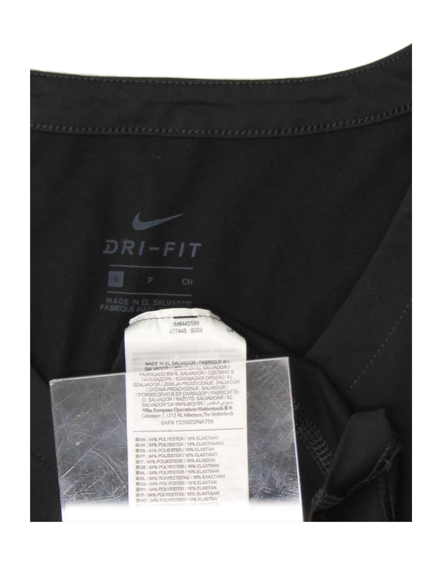 NIKE Womens Dri Fit T-Shirt Top UK 10 Small Black Polyester Vintage Nike and Second-Hand Nike from Messina Hembry