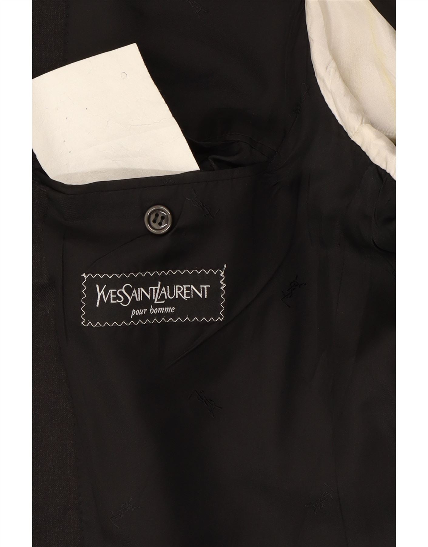YVES SAINT LAURENT Mens 2 Piece Suit IT 50 Large W34 L28 Grey Classic Vintage Yves Saint Laurent and Second-Hand Yves Saint Laurent from Messina Hembry
