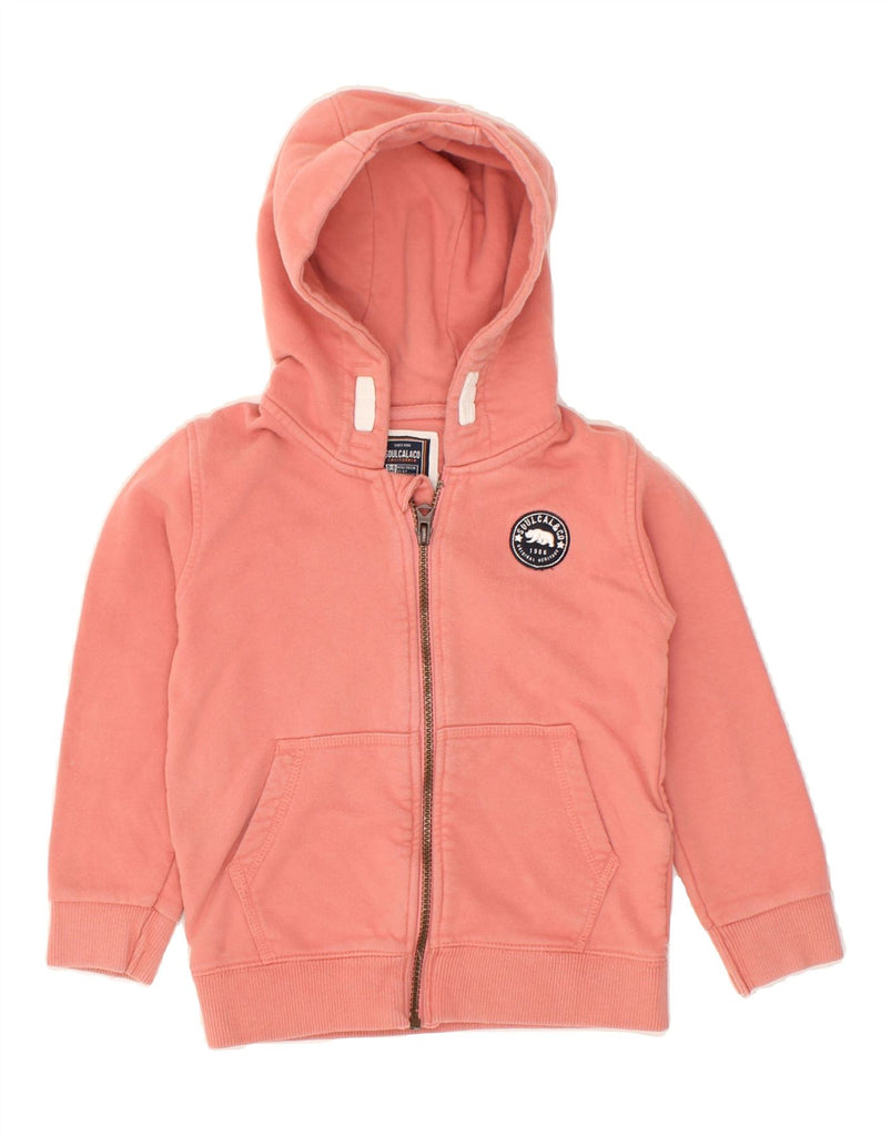 SOULCAL&CO Girls Zip Hoodie Sweater 5-6 Years Orange Cotton | Vintage SOULCAL&CO | Thrift | Second-Hand SOULCAL&CO | Used Clothing | Messina Hembry 