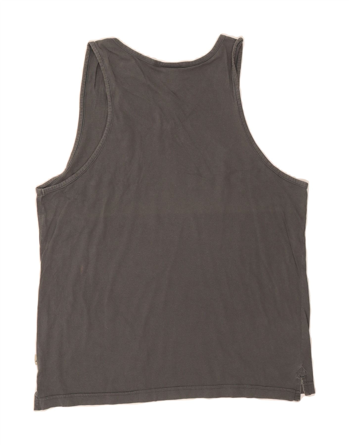 ADIDAS Mens Graphic Vest Top UK 40/42 Medium Grey Cotton Vintage Adidas and Second-Hand Adidas from Messina Hembry