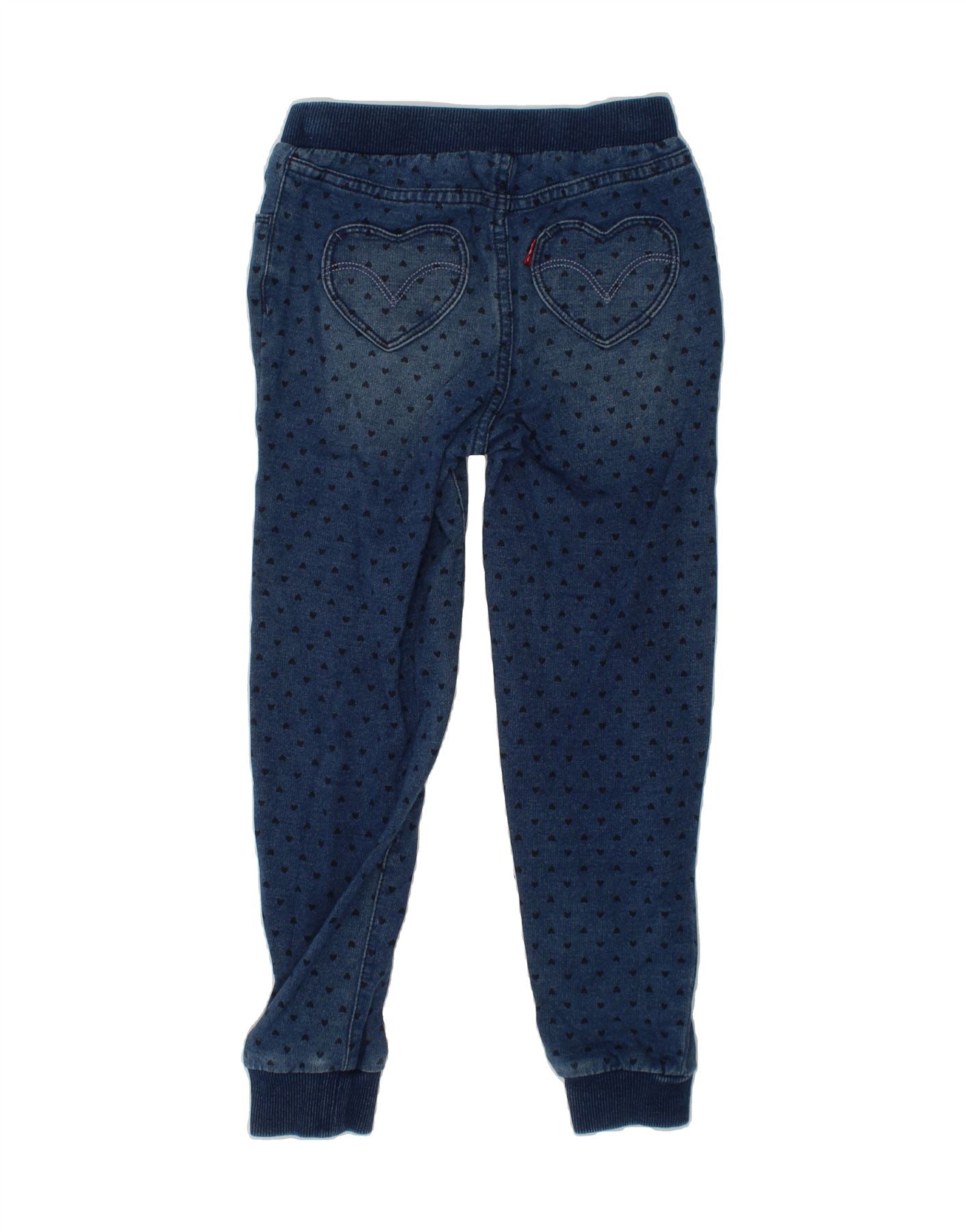 LEVI'S Girls Pantalone Joggers Slim Jeans 5-6 Years W22 L20 Blue Spotted Vintage Levi's and Second-Hand Levi's from Messina Hembry