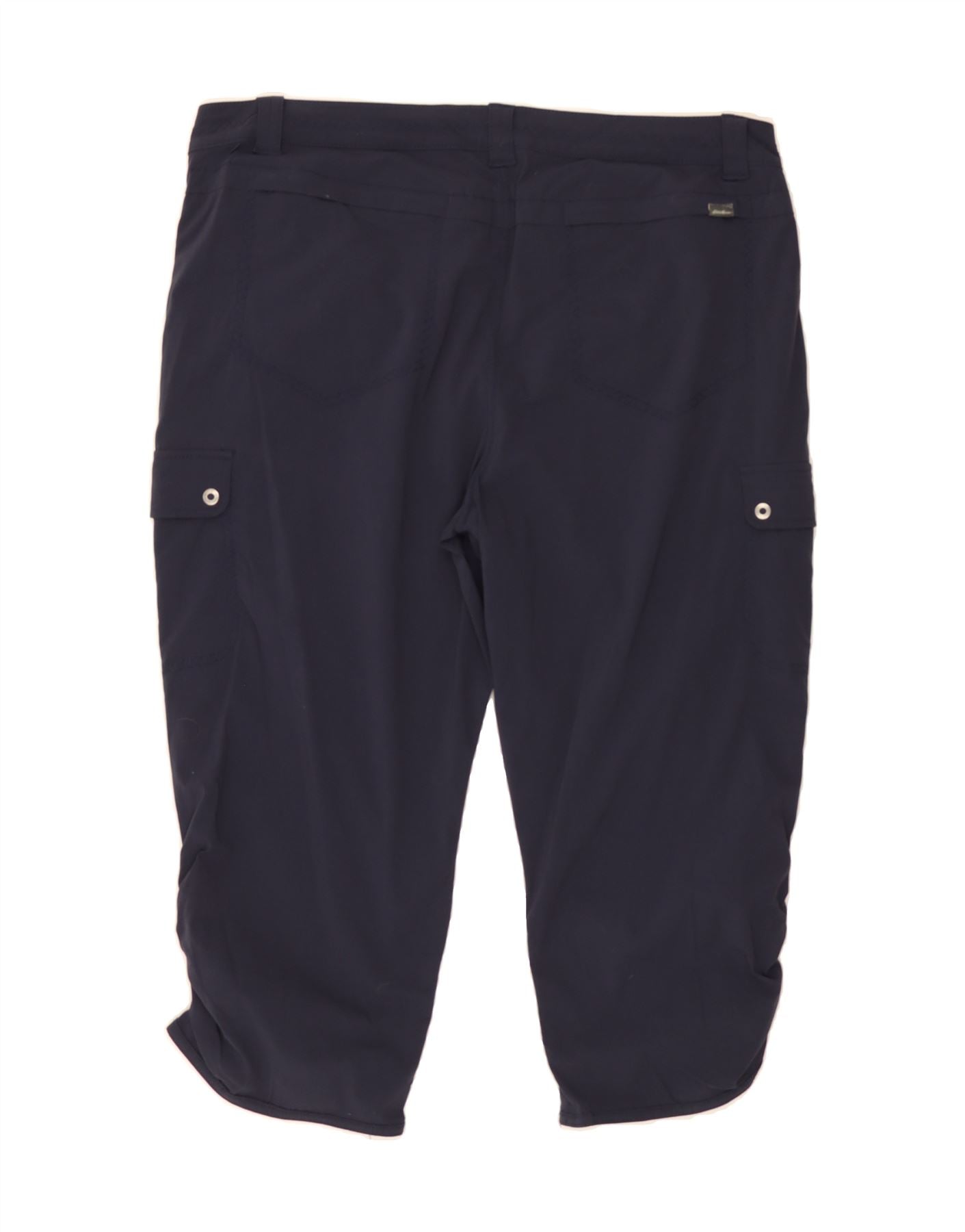EDDIE BAUER Womens Hiking Capri Trousers US 16 2XL W38 L20 Navy Blue Nylon Vintage Eddie Bauer and Second-Hand Eddie Bauer from Messina Hembry