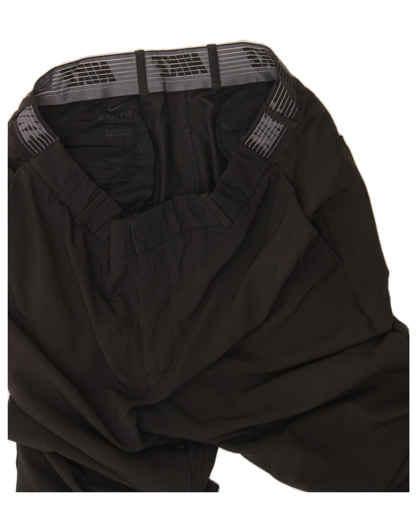 NIKE Mens Straight Chino Trousers W35 L32 Black Vintage Nike and Second-Hand Nike from Messina Hembry