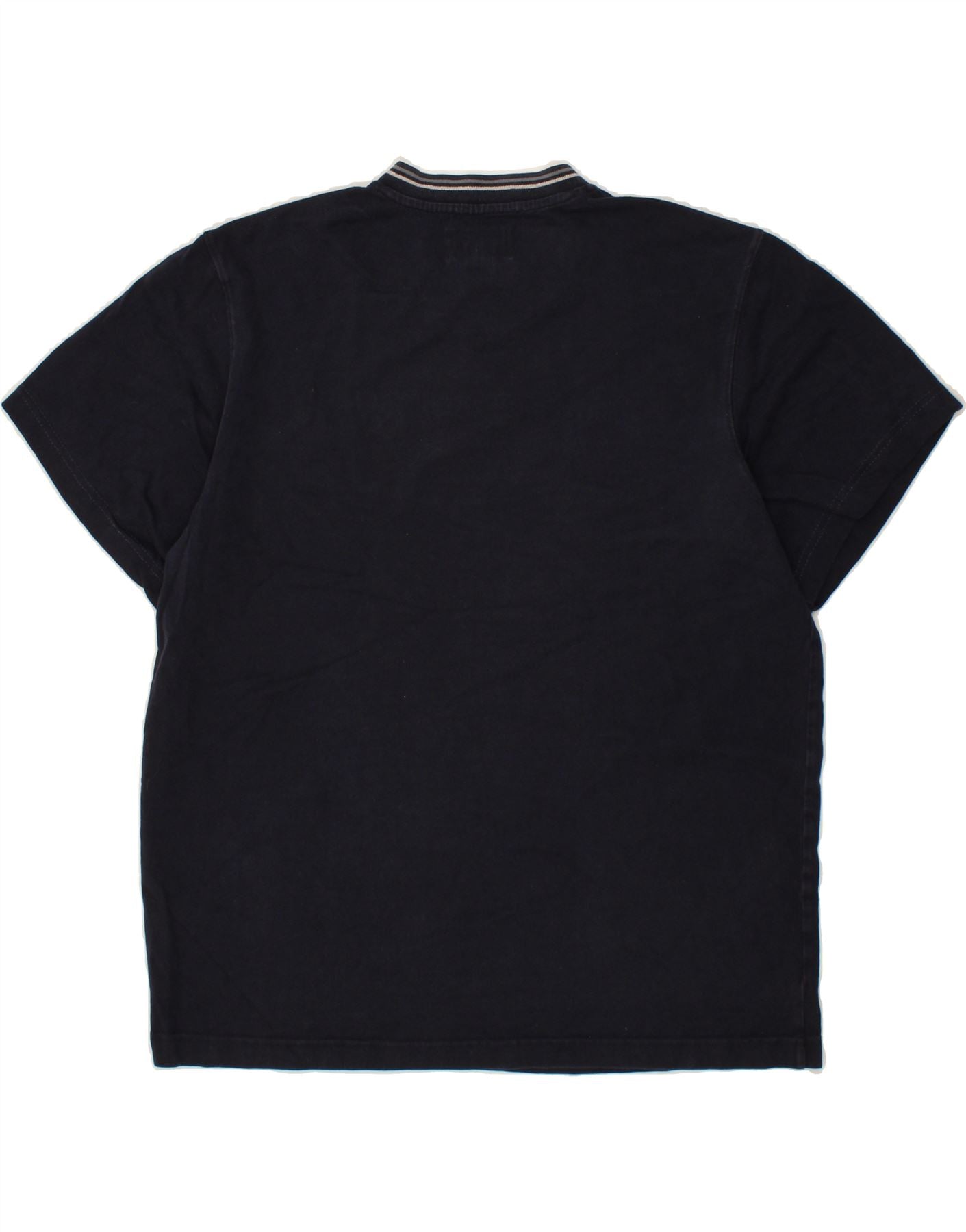 EDDIE BAUER Mens T-Shirt Top Large Navy Blue Cotton Vintage Eddie Bauer and Second-Hand Eddie Bauer from Messina Hembry
