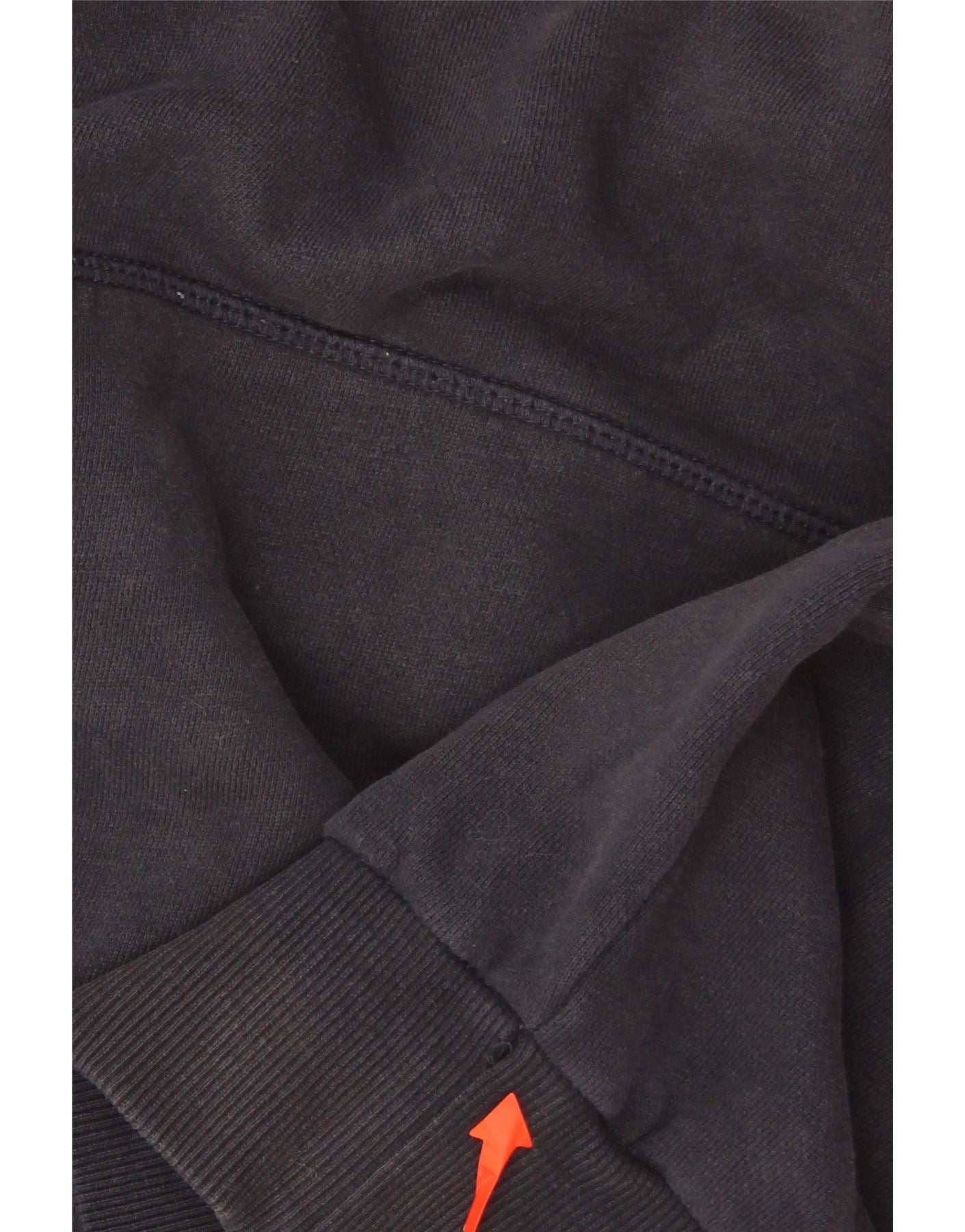 ELLESSE Womens Graphic Oversized Hoodie Jumper UK 10 Small  Black Cotton Vintage Ellesse and Second-Hand Ellesse from Messina Hembry