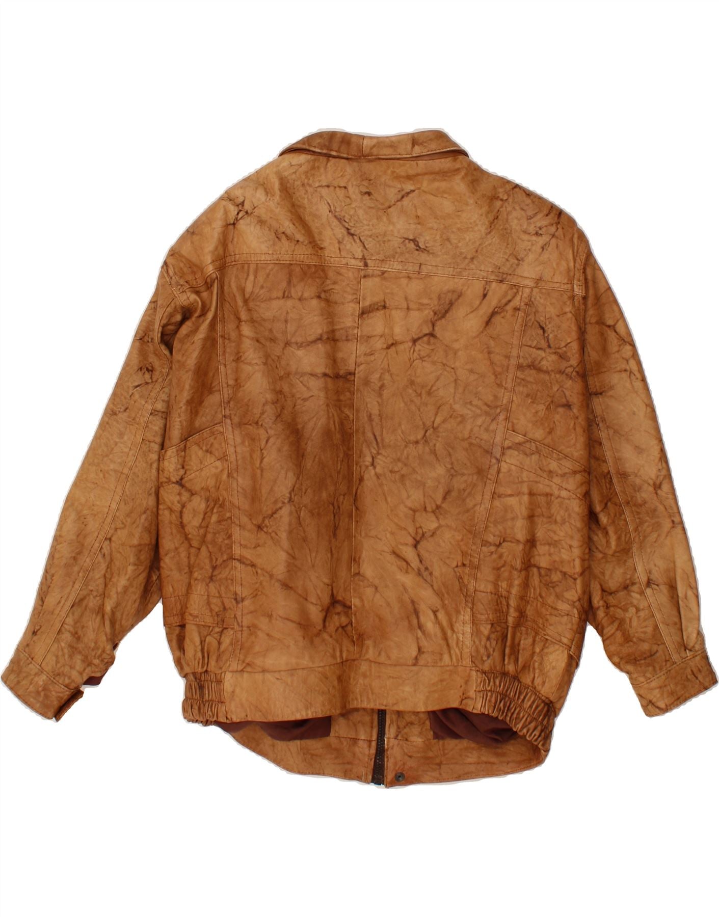 VINTAGE Mens Leather Jacket UK 42 XL Brown Vintage Vintage and Second-Hand Vintage from Messina Hembry
