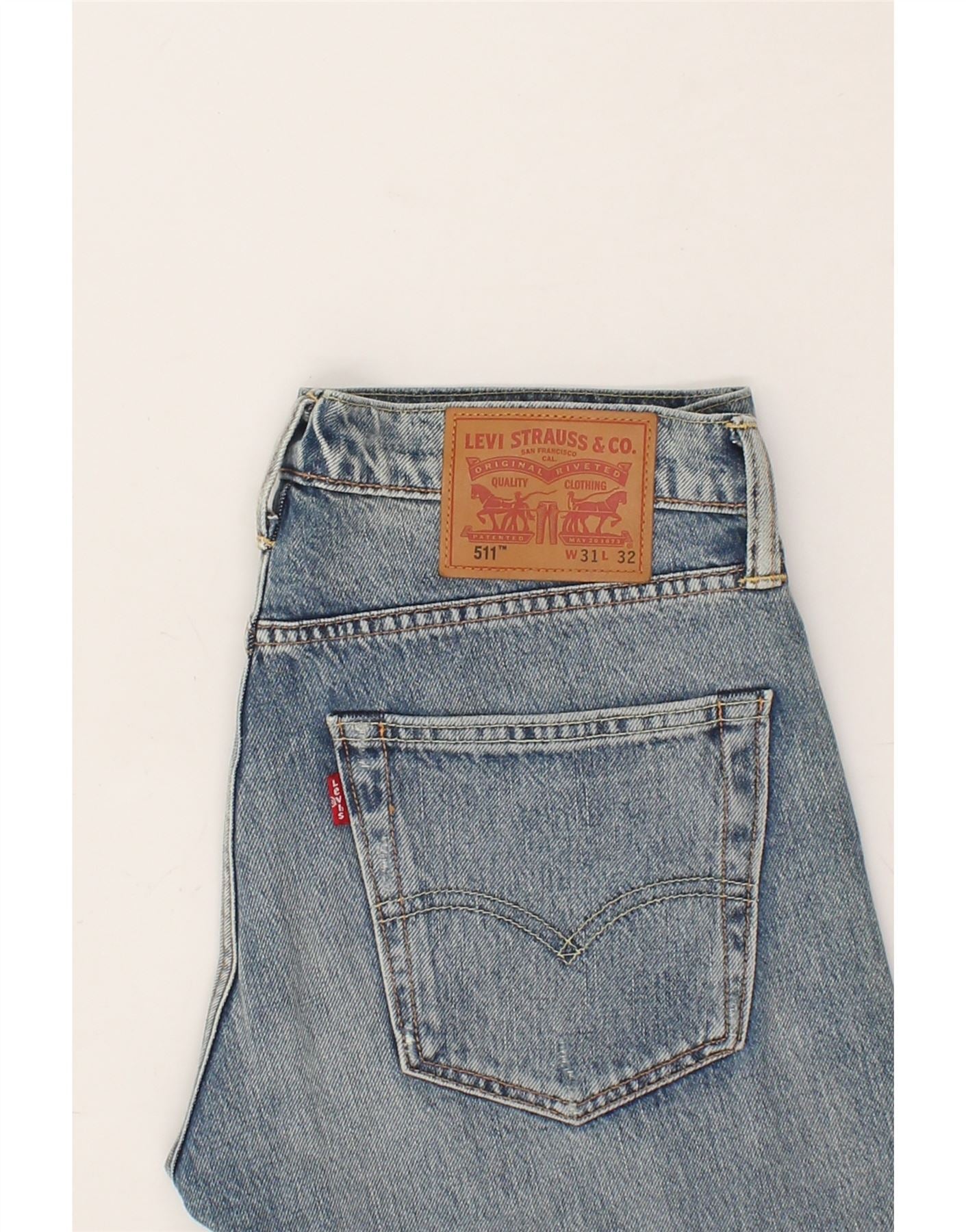 LEVI'S Mens 511 Slim Jeans W31 L32 Blue Cotton Vintage Levi's and Second-Hand Levi's from Messina Hembry
