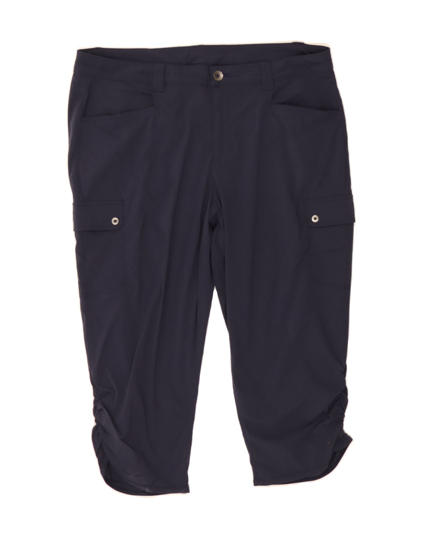 EDDIE BAUER Womens Hiking Capri Trousers US 16 2XL W38 L20 Navy Blue Nylon Vintage Eddie Bauer and Second-Hand Eddie Bauer from Messina Hembry