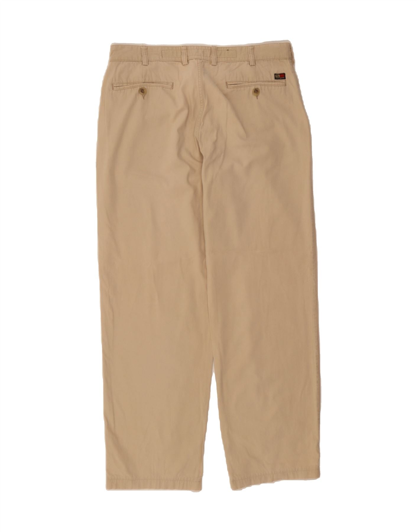 NAVIGARE Mens Yachting Straight Chino Trousers IT 52 XL W34 L31 Beige Vintage Navigare and Second-Hand Navigare from Messina Hembry